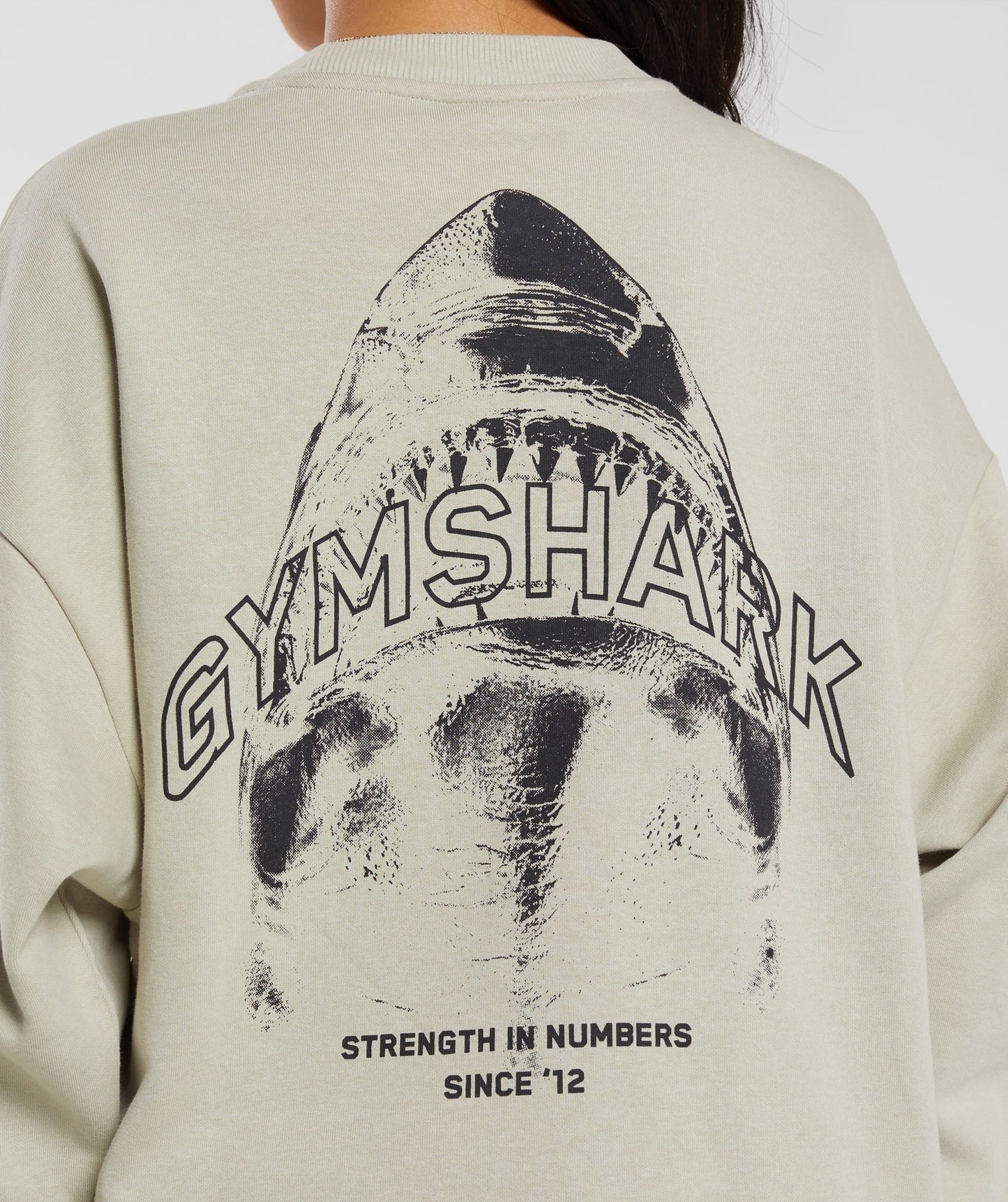 Gymshark Shark Attack Oversized Sweatshirt - Brown