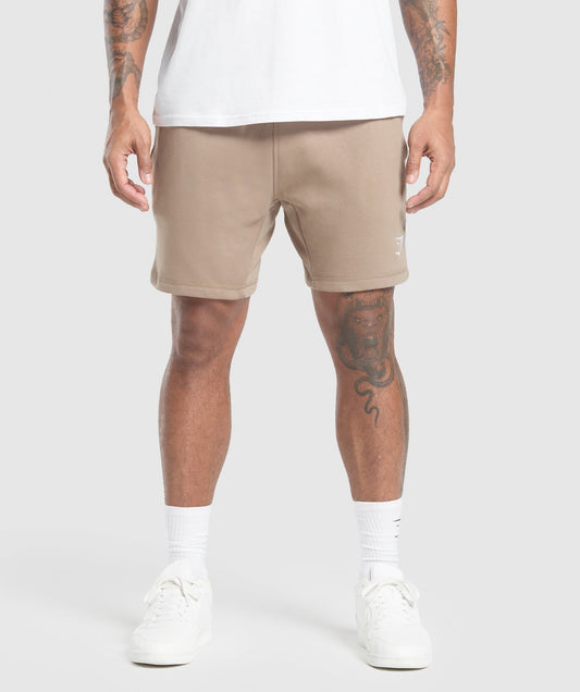 Gymshark Crest 7" Shorts - Lifestyle Brown