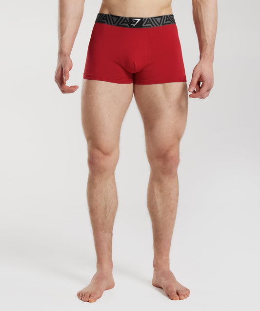 Gymshark GS x David Laid Boxers 1pk - Spark Red/Black
