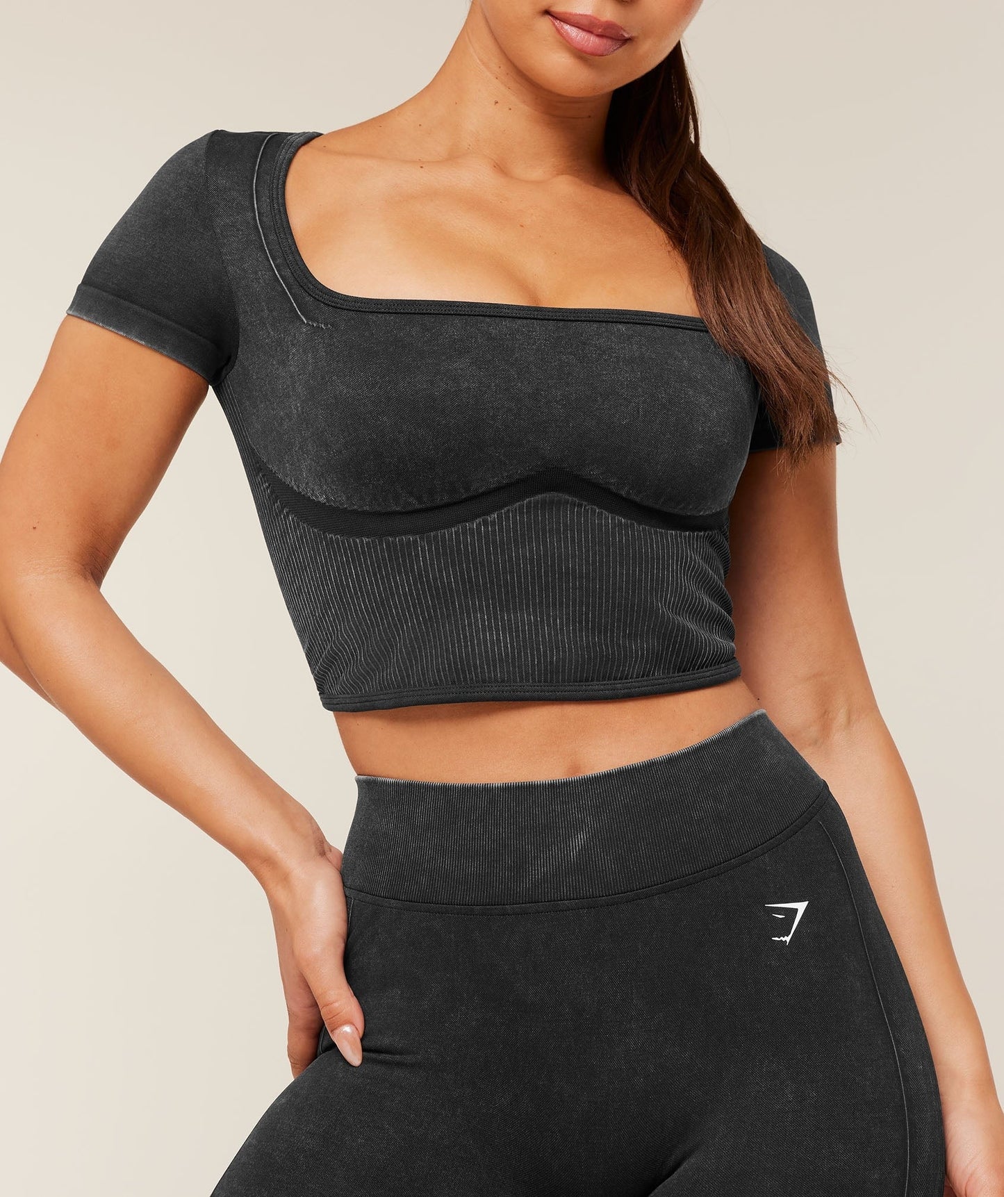 Gymshark x Bratz Crop Top - Black/Wash