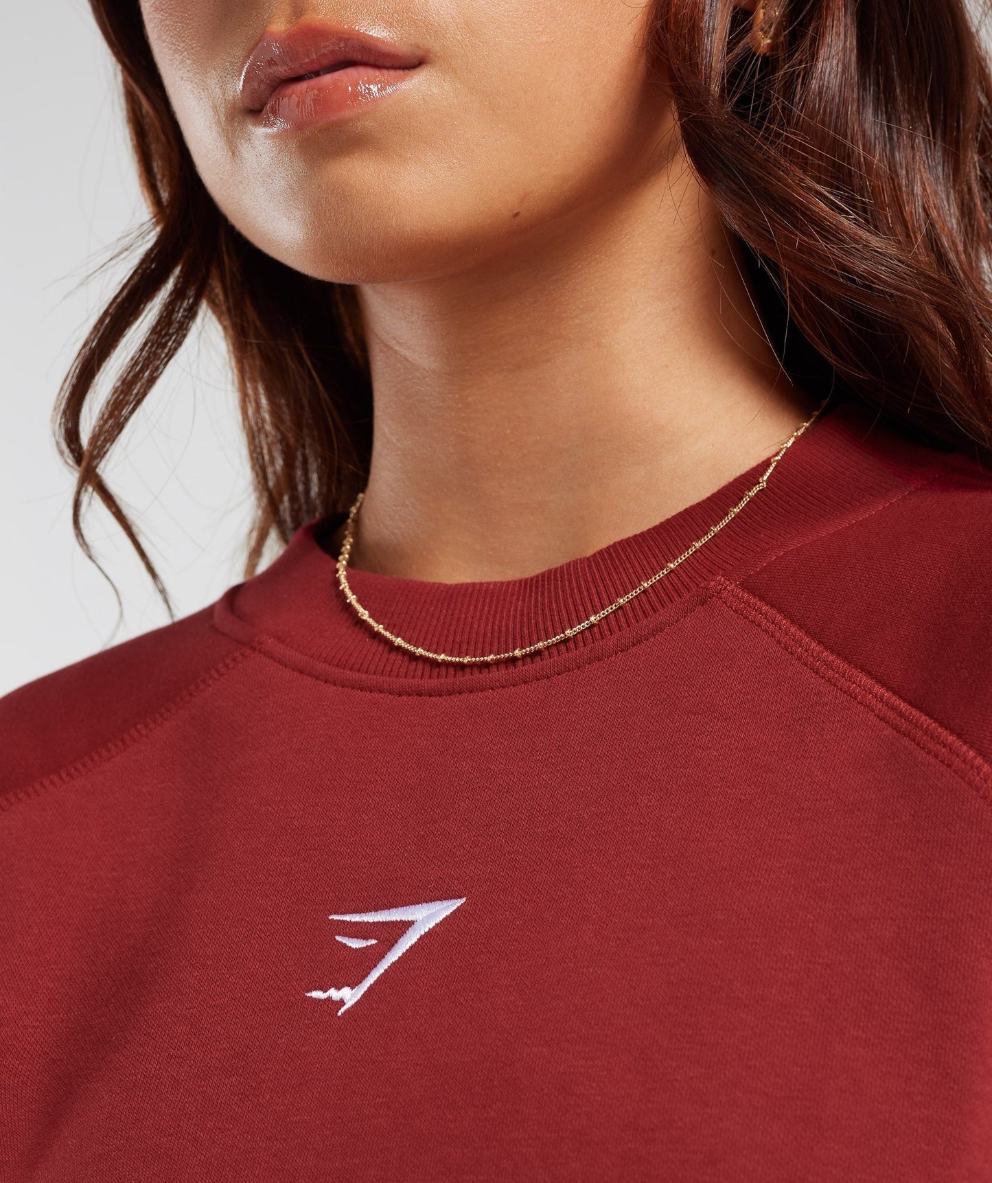 Gymshark Training Oversized Fleece Sweatshirt - Spiced Red
