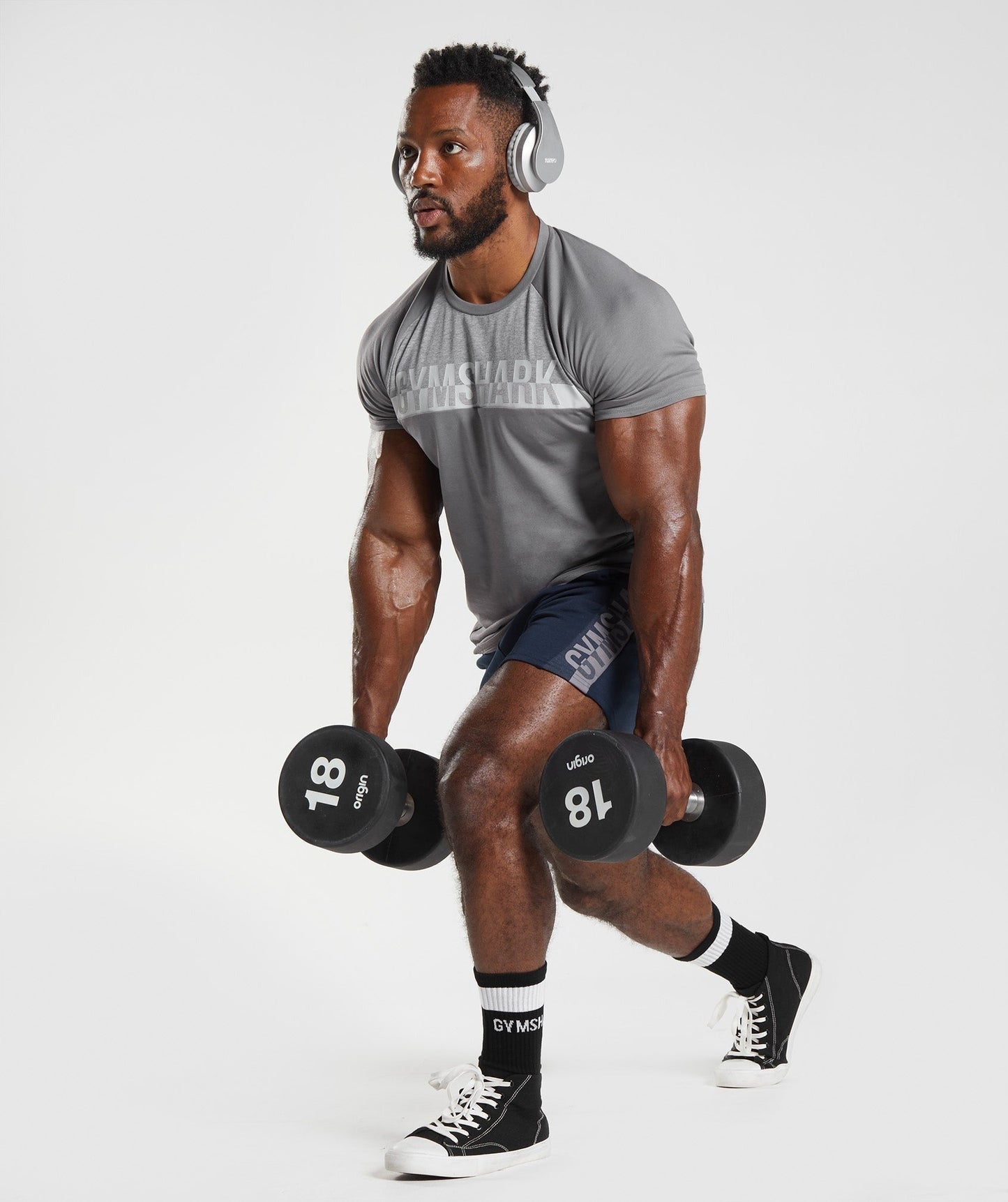 Gymshark Bold React 5" Shorts - Navy