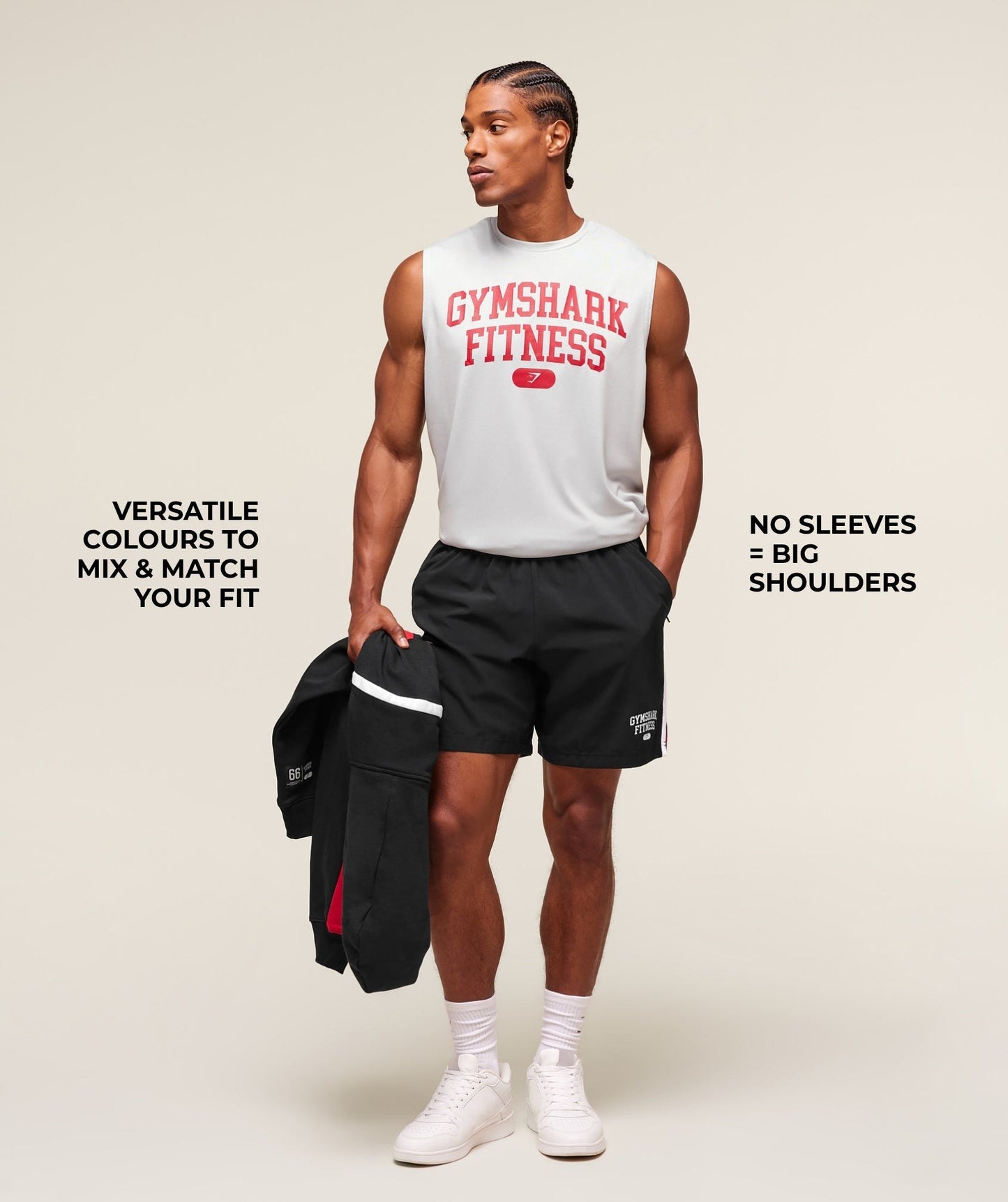Gymshark Campus Tank - Light Grey