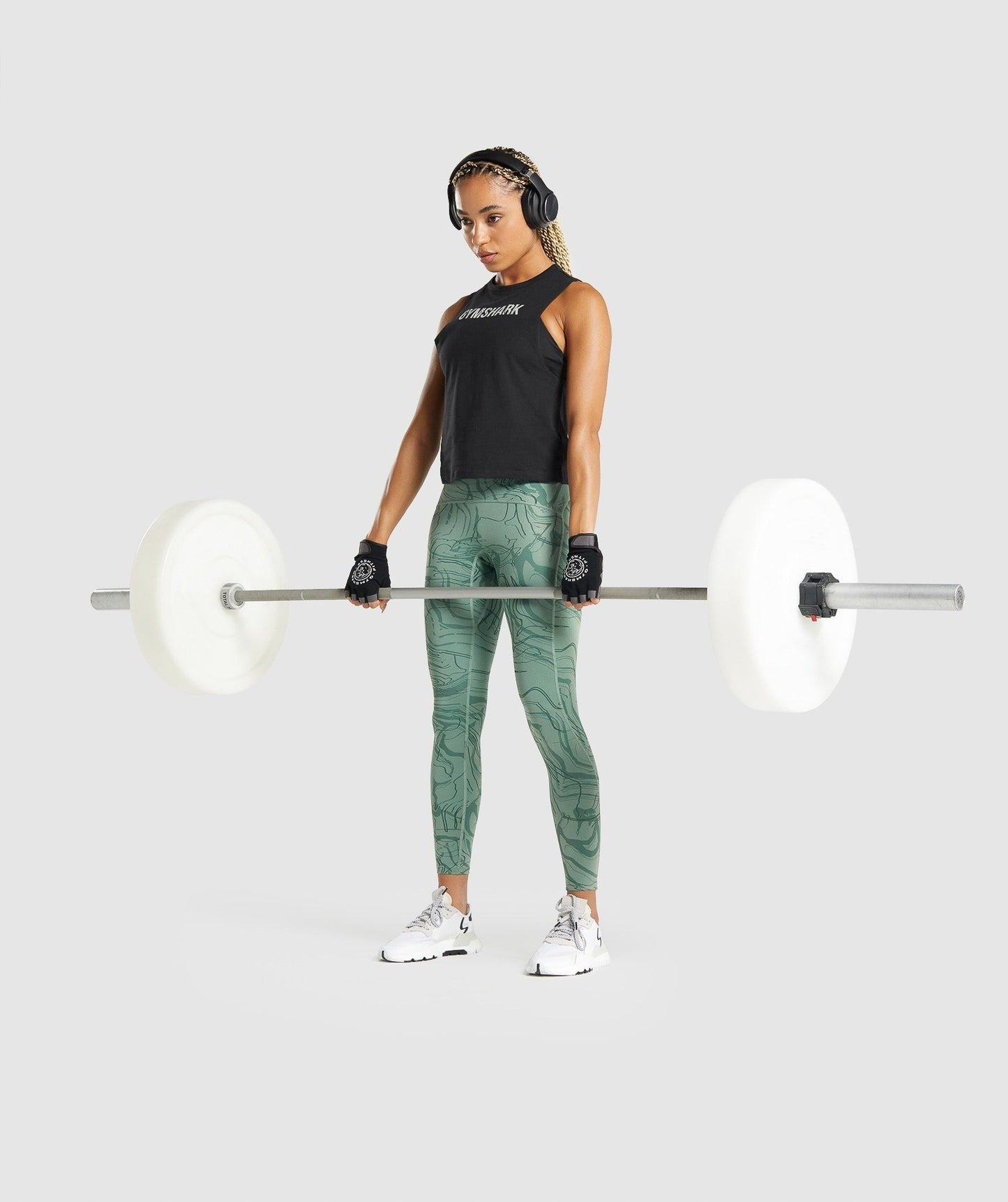 Gymshark GS Power Support Leggings - Green Print