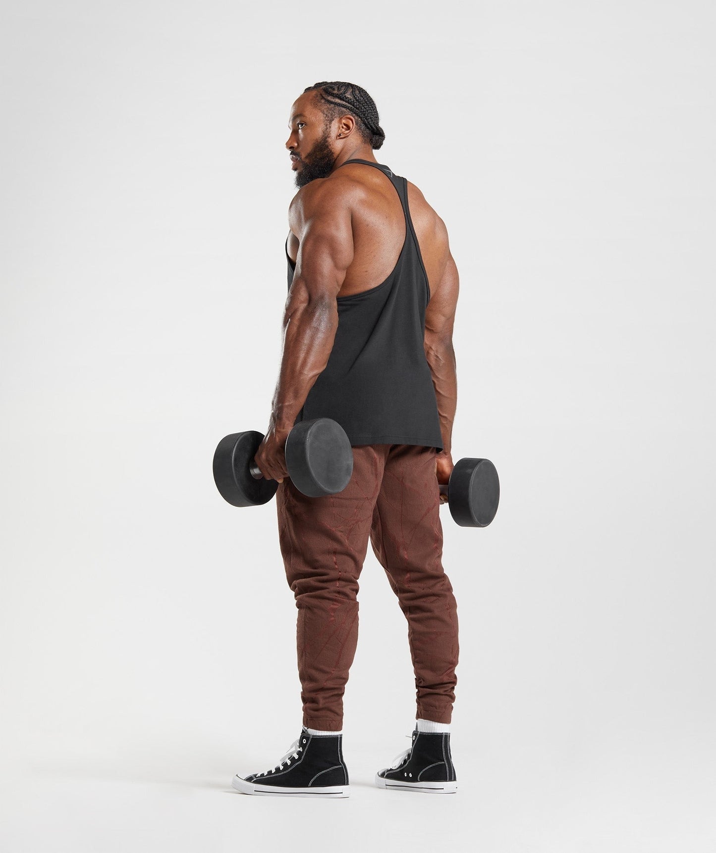 Gymshark Power Joggers - Cherry Brown Print
