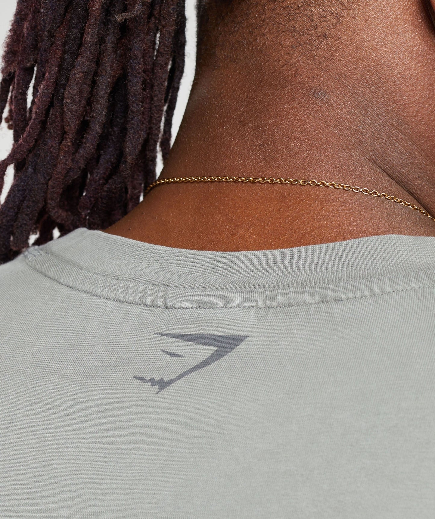 Gymshark Heritage Washed Crop T-Shirt - Smokey Grey