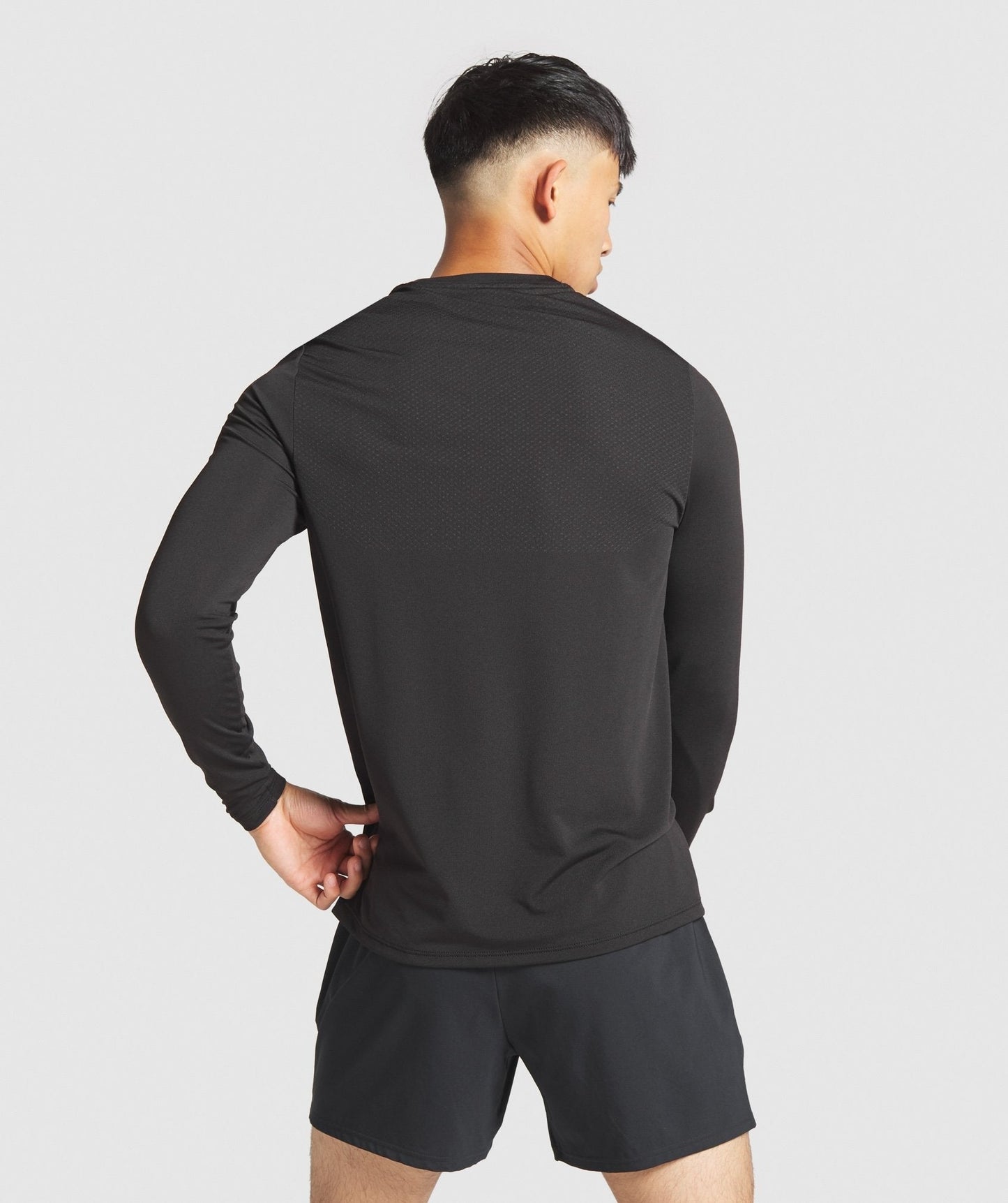 Gymshark Vital Long Sleeve T-Shirt - Black Marl