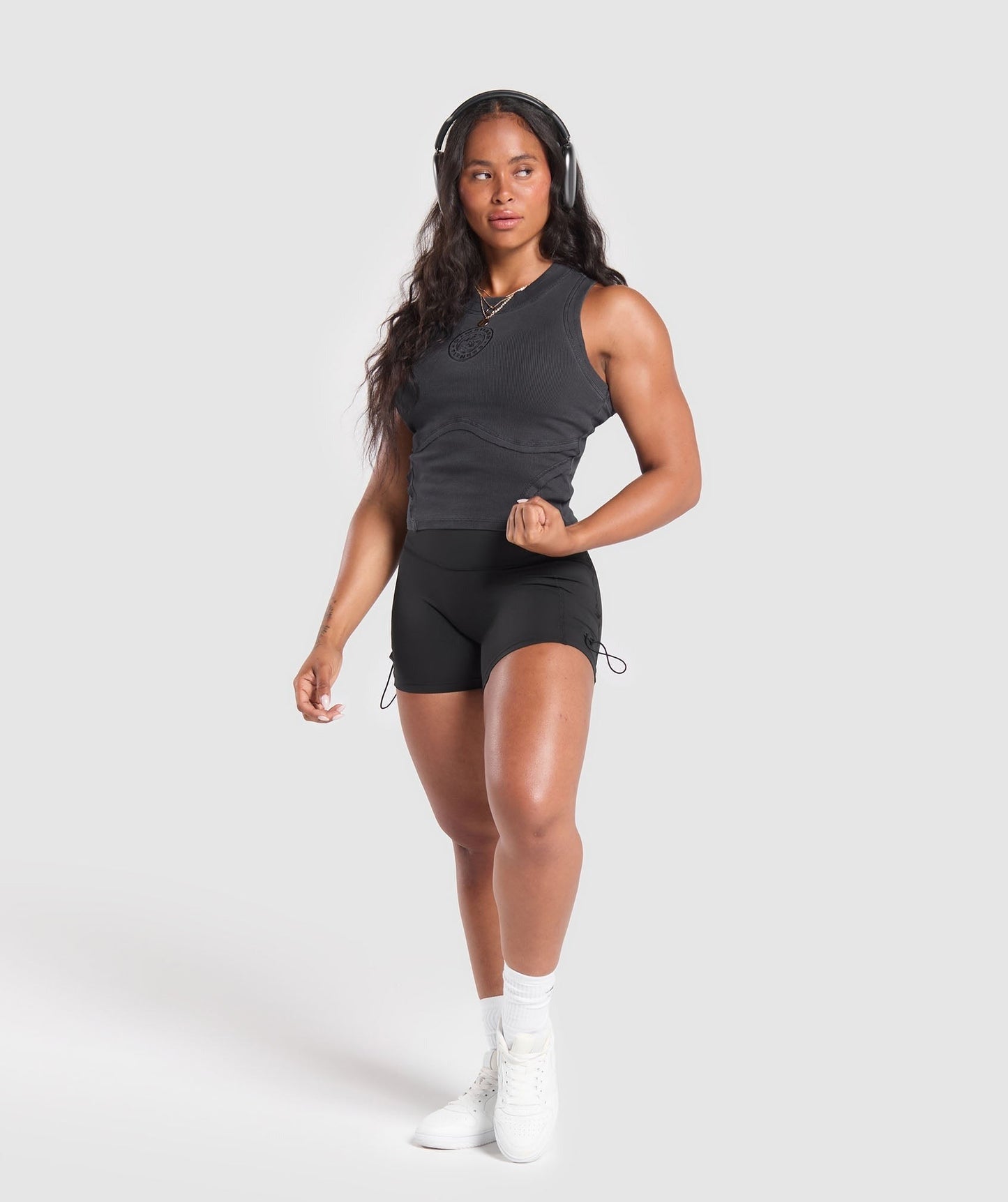 Gymshark Premium Legacy Tank - Black/Pigment Dye