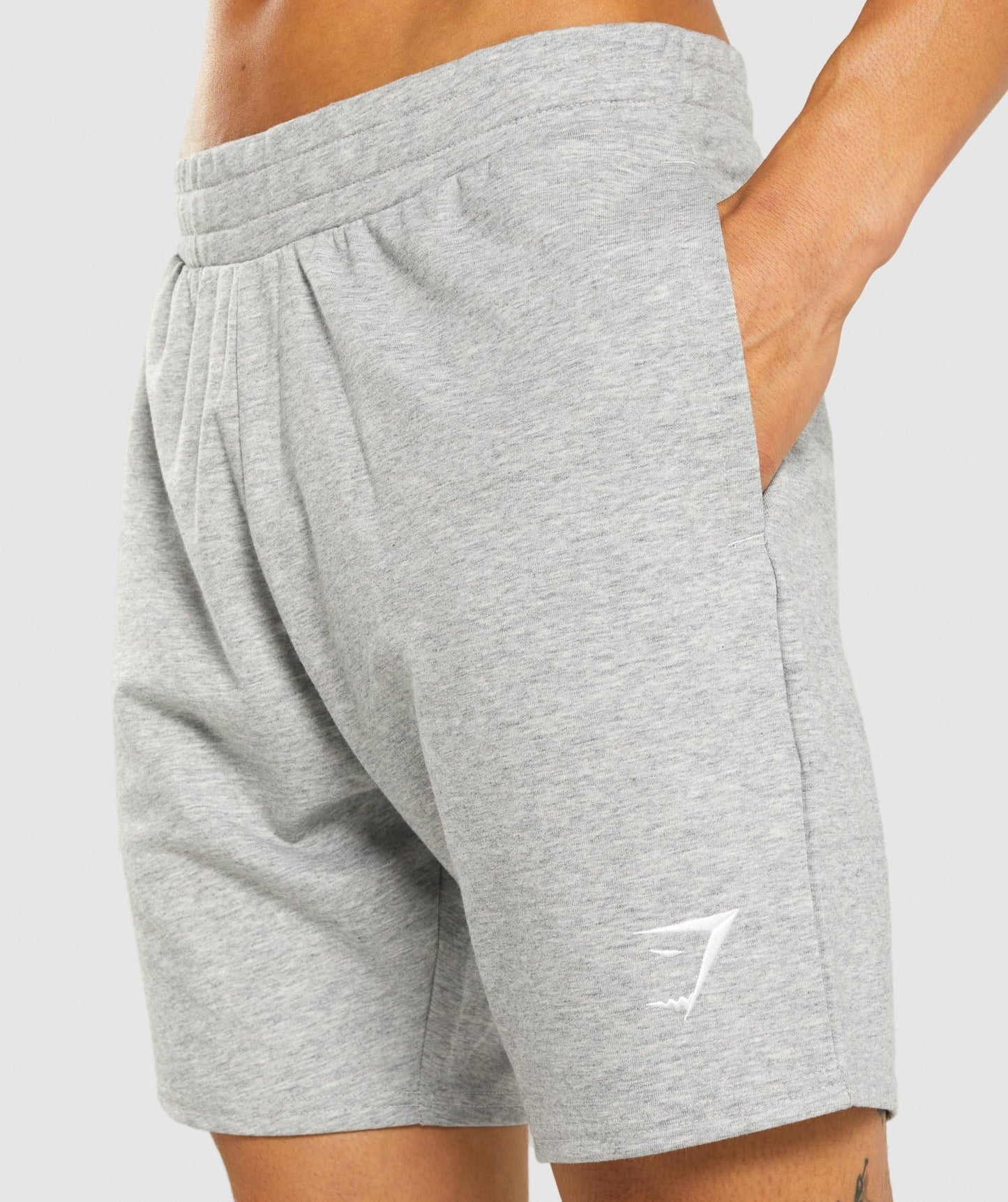 Gymshark Critical 7" Shorts - Light Grey Core Marl