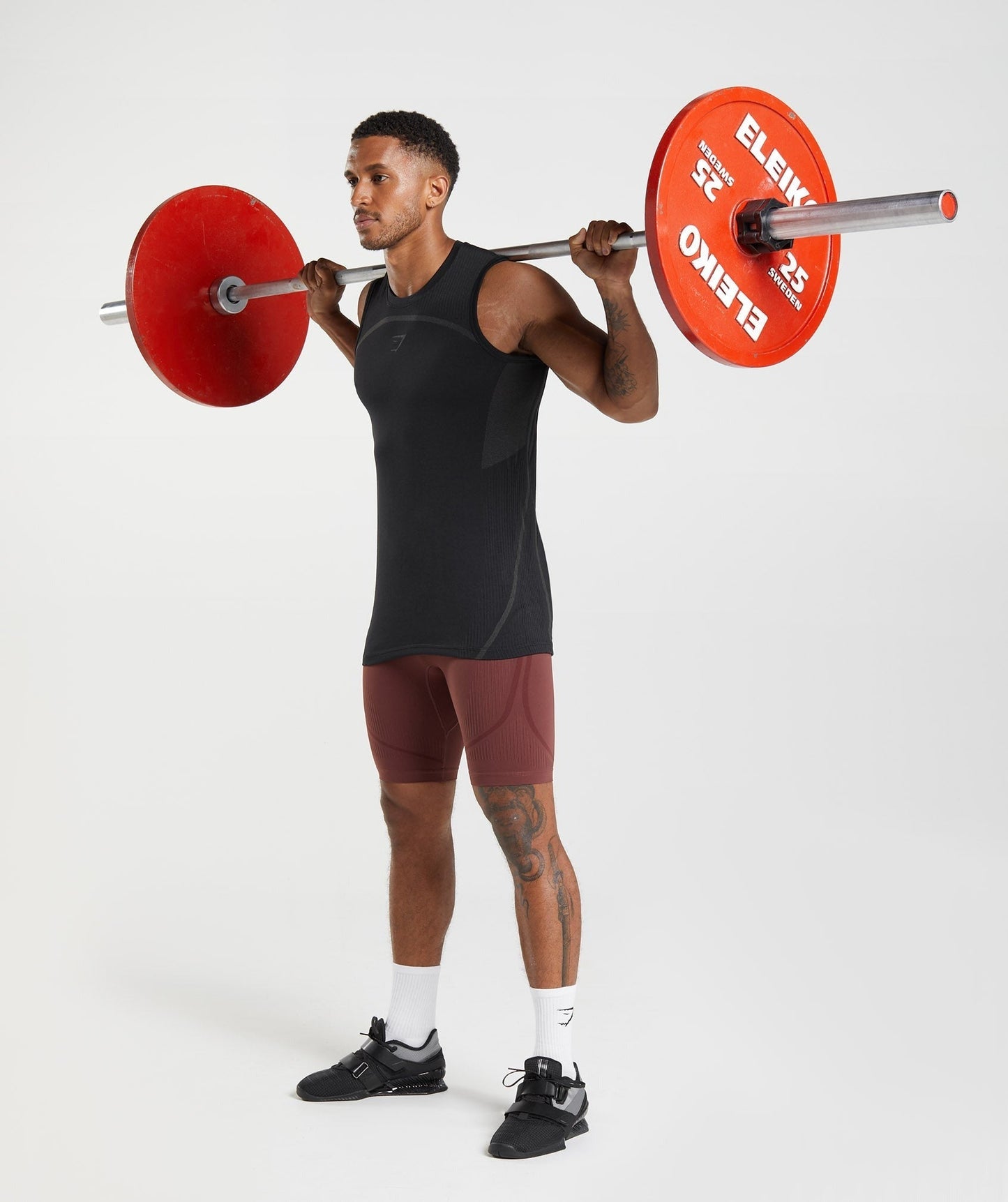 Gymshark 315 Seamless 1/2 Shorts - Cherry Brown/Athletic Maroon