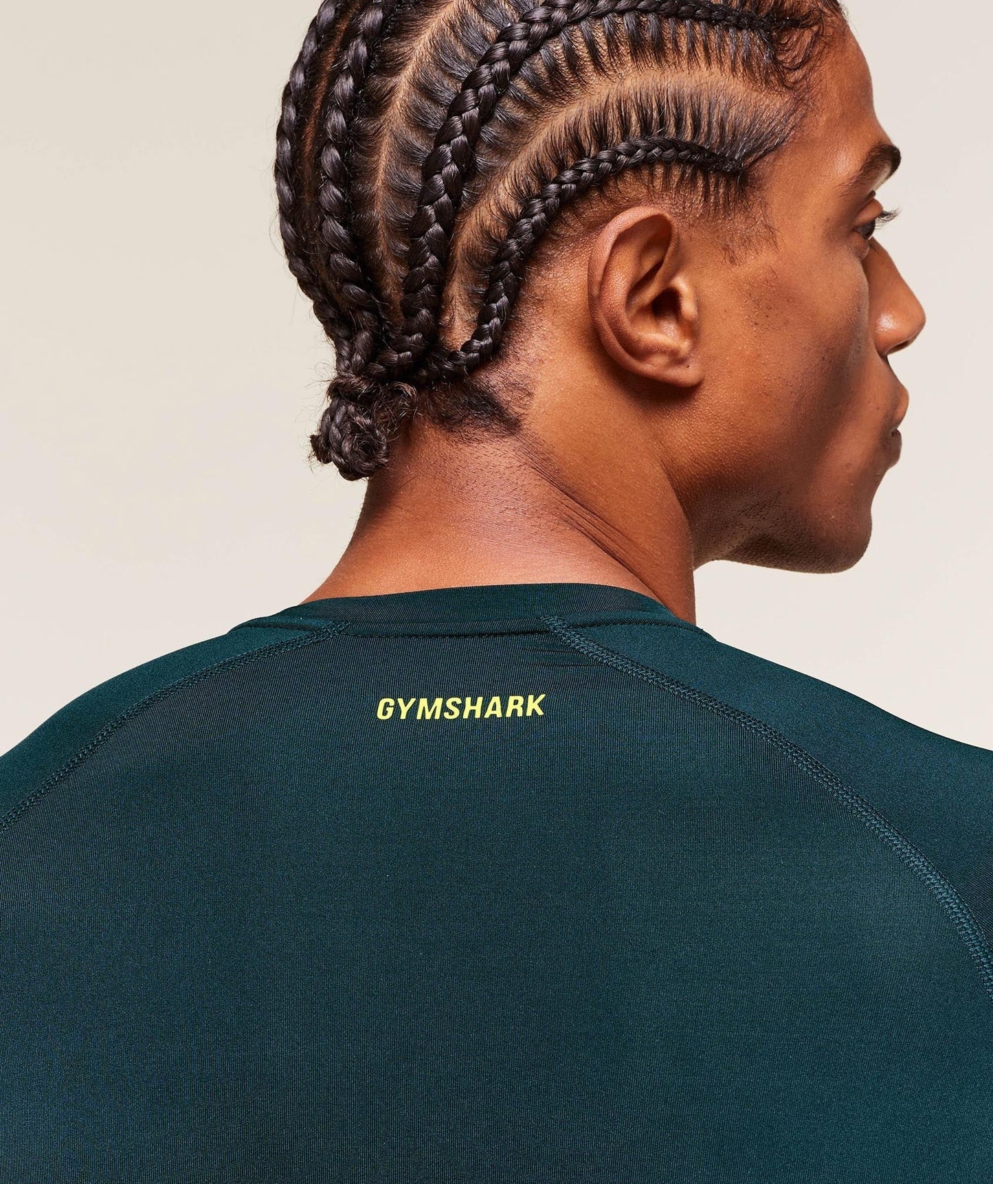 Gymshark Element Baselayer Long Sleeve T-Shirt - Deep Petrol Blue/Sorbet Yellow