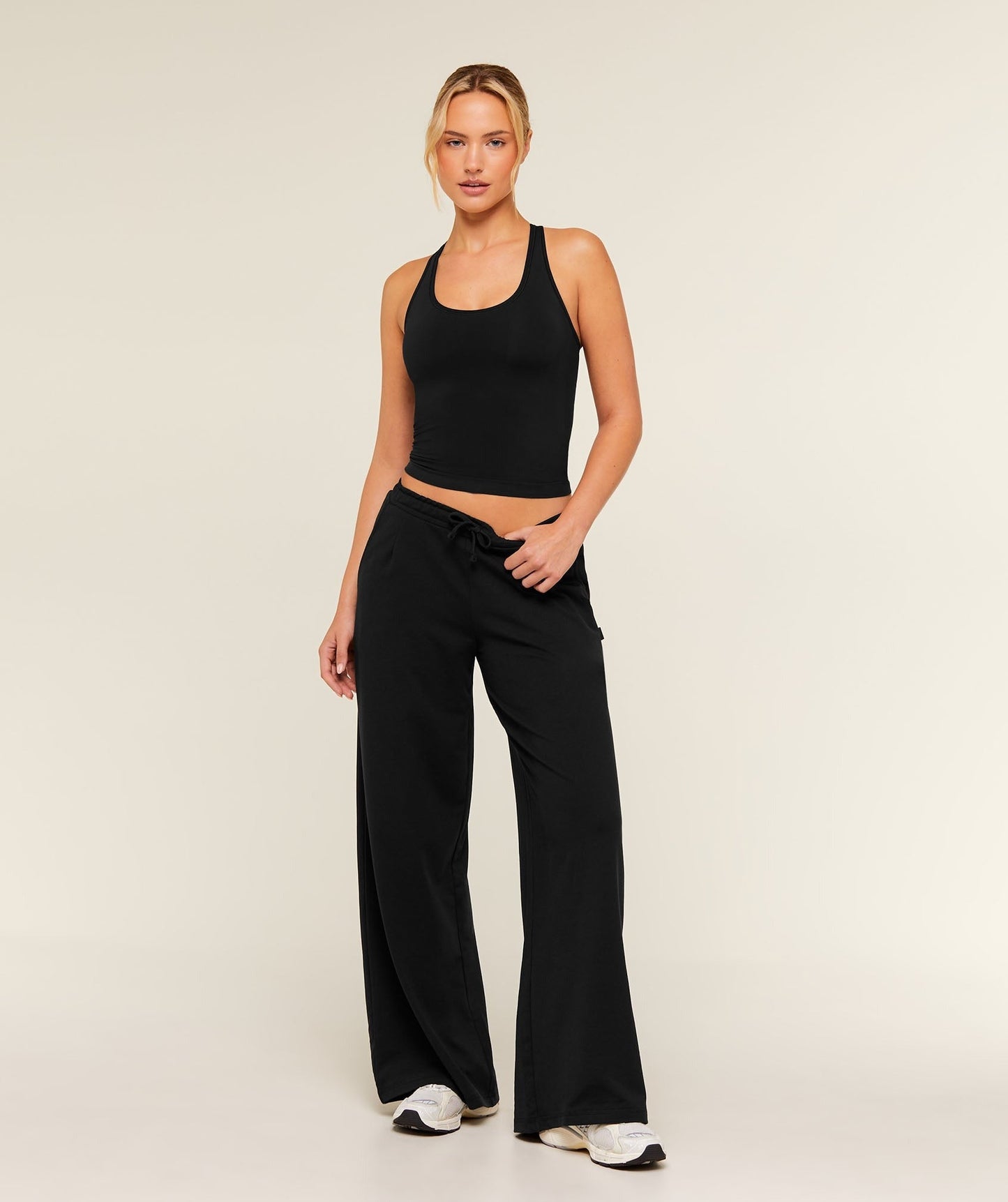 Gymshark Lightweight Wide Leg Pants Regular - Black