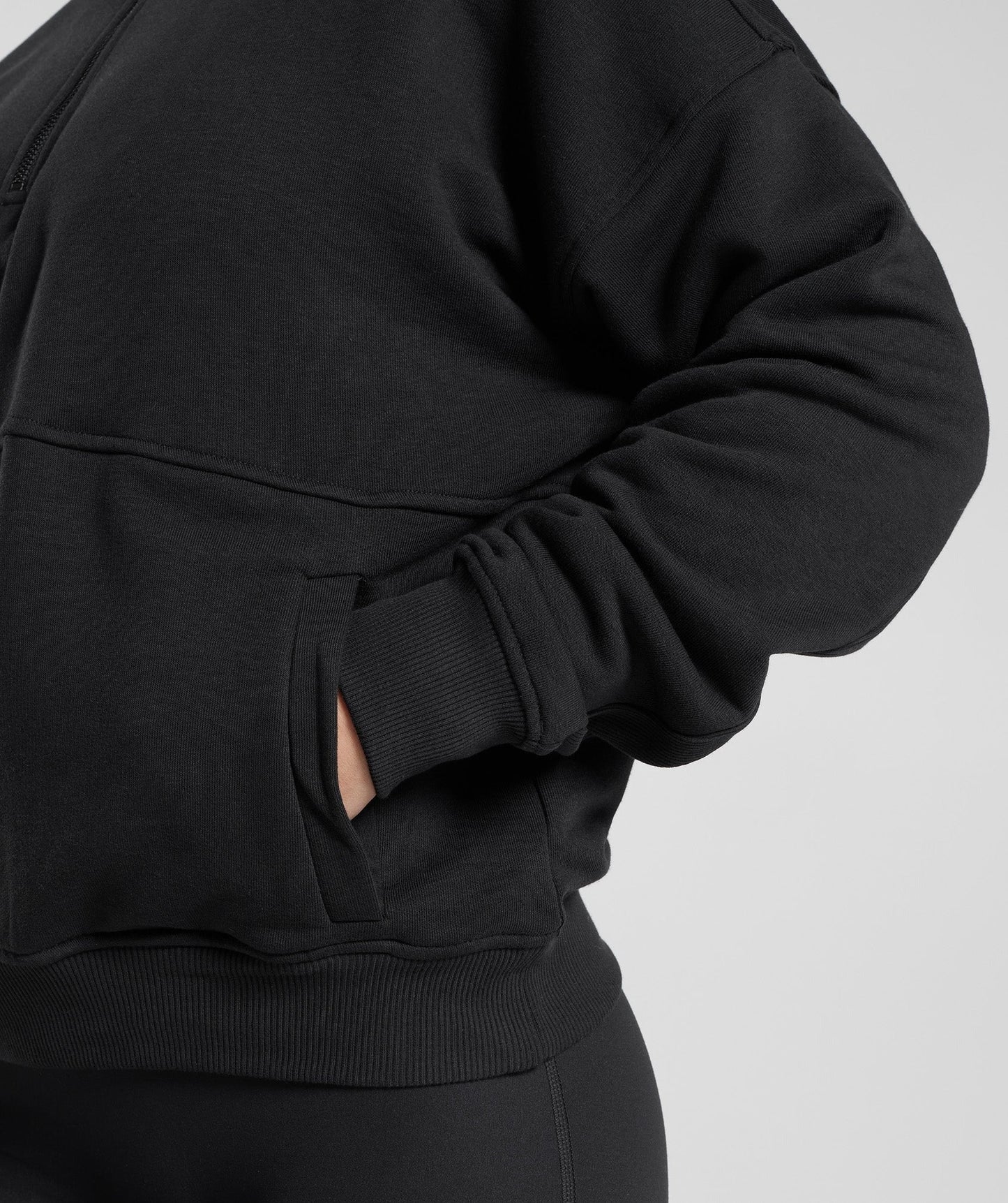 Gymshark Legacy 1/4 Zip Sweatshirt - Black