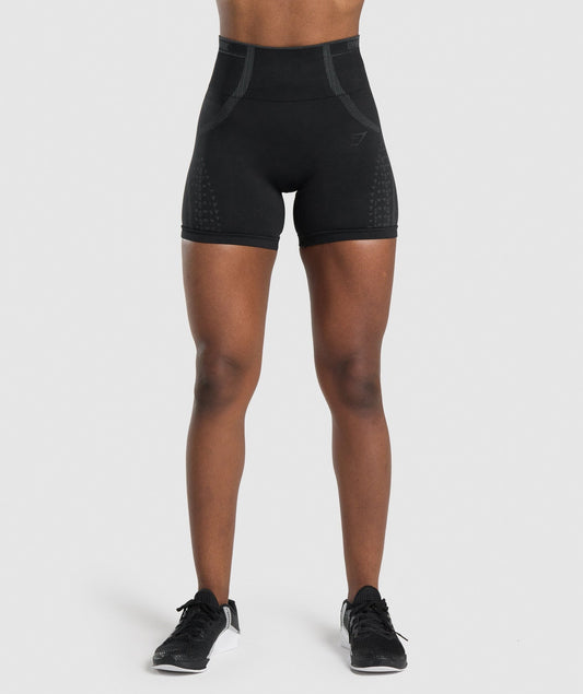 Gymshark Apex Seamless Shorts - Black/Grey
