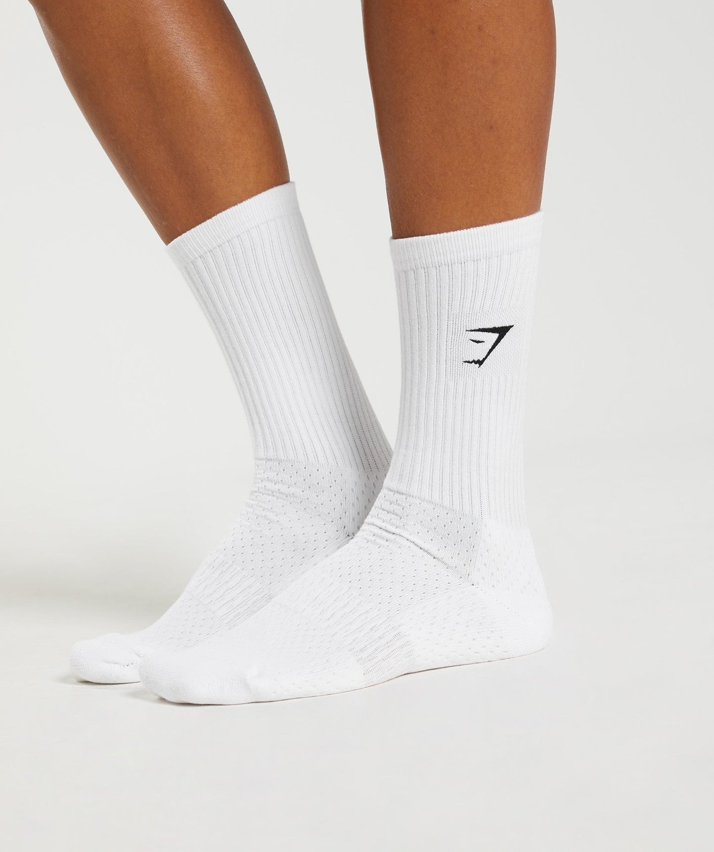 Gymshark Premium Sharkhead Crew Sock - White