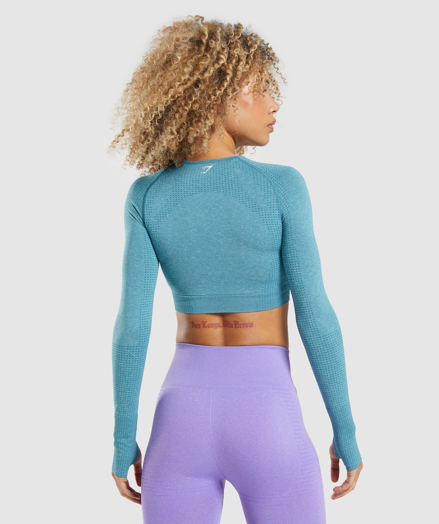 Gymshark Vital Crop Top - Tahoe Teal Marl
