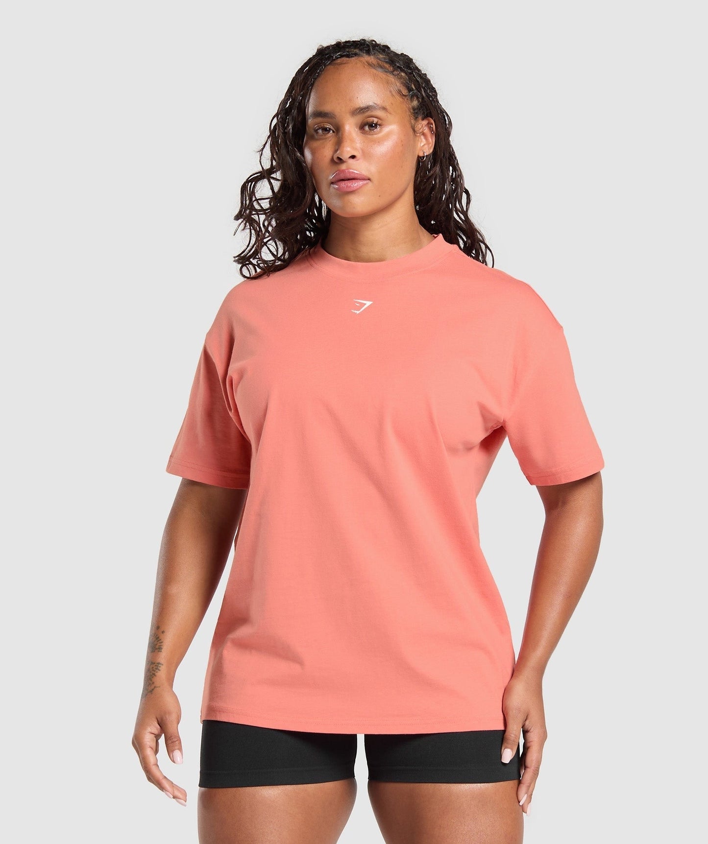 Gymshark Strength Department Graphic T-Shirt - Muted Coral