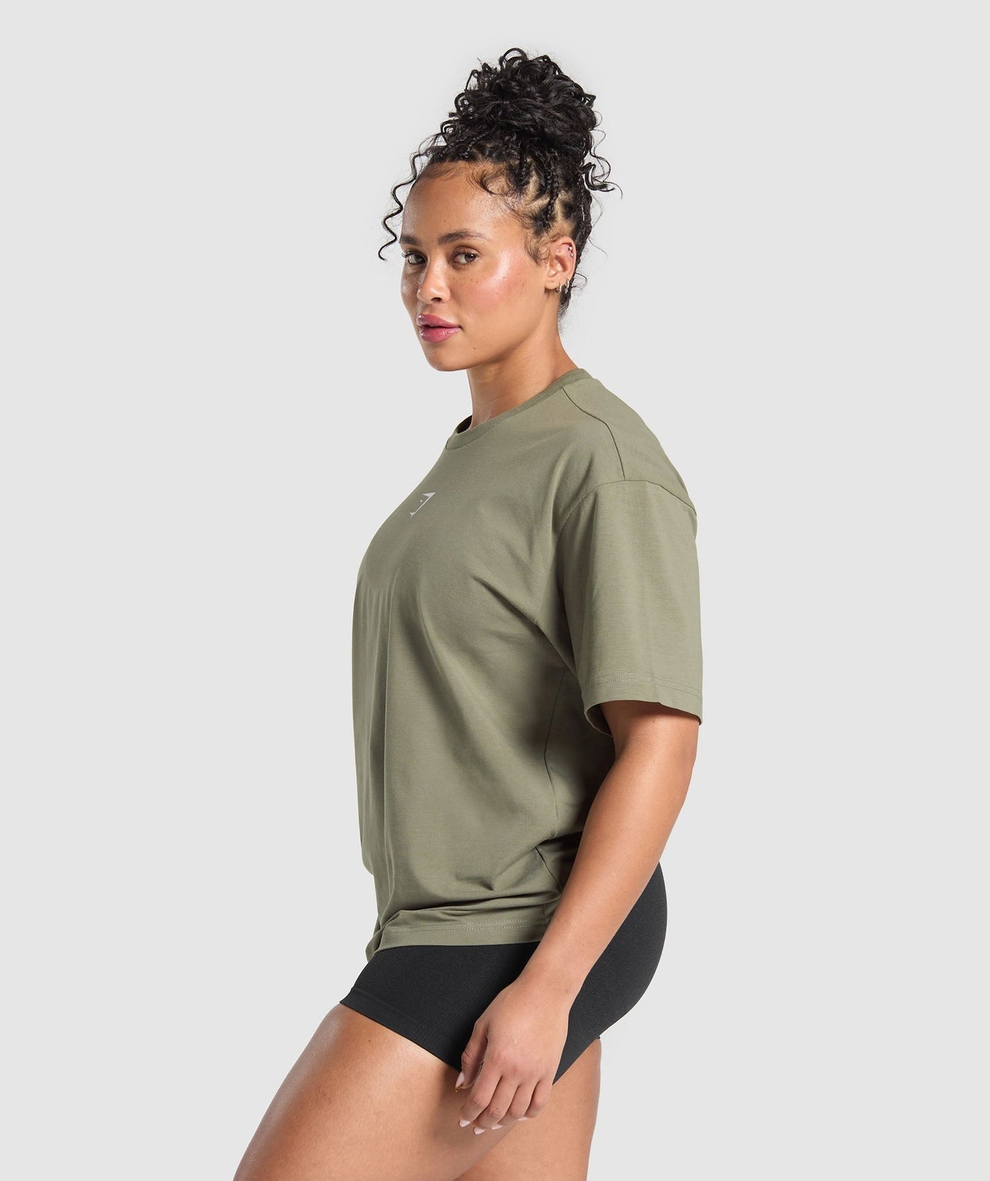Gymshark GS66 Graphic Oversized T-Shirt - Base Green