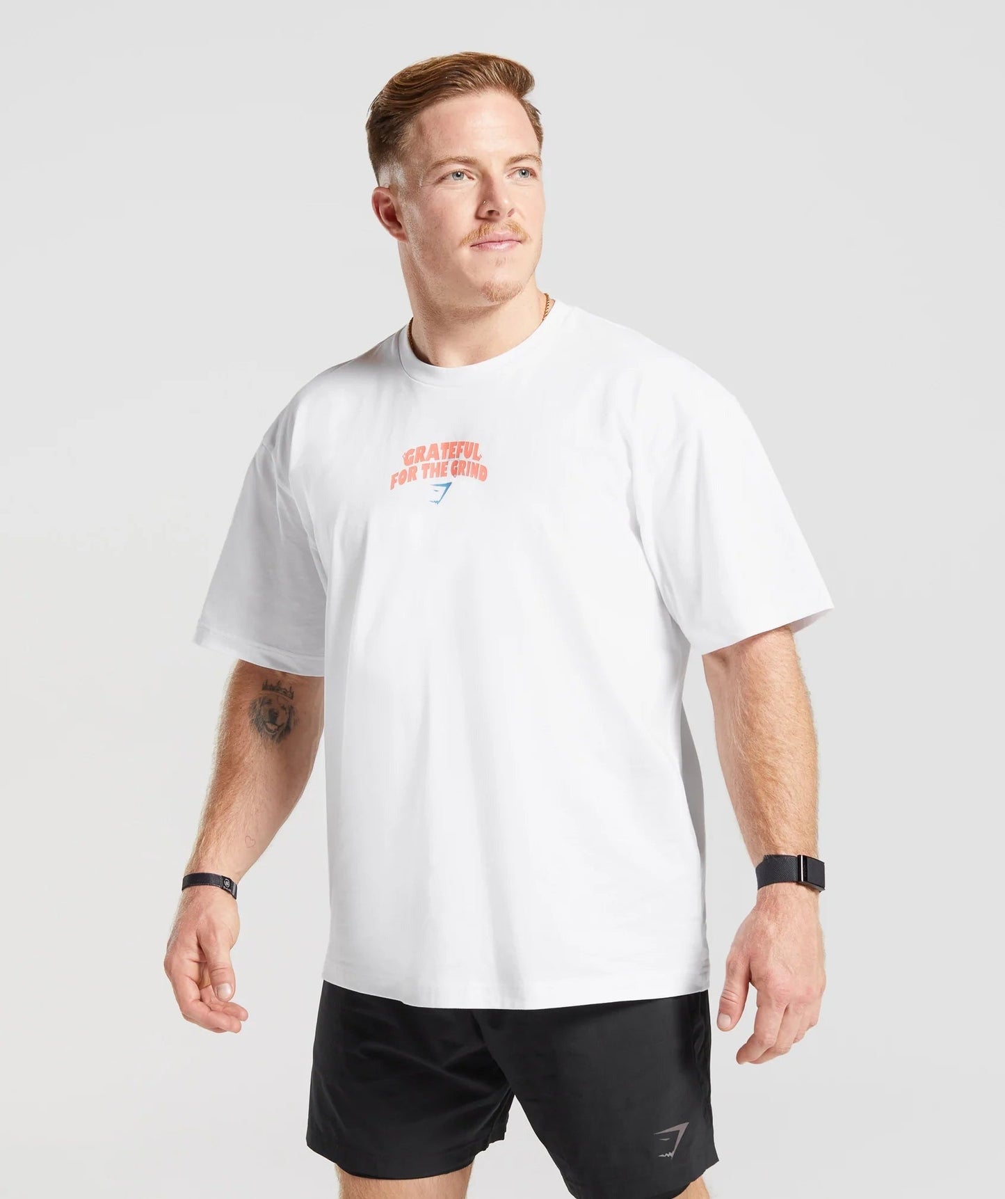 Gymshark Noah Ohlsen Oversized Sun T-Shirt - White
