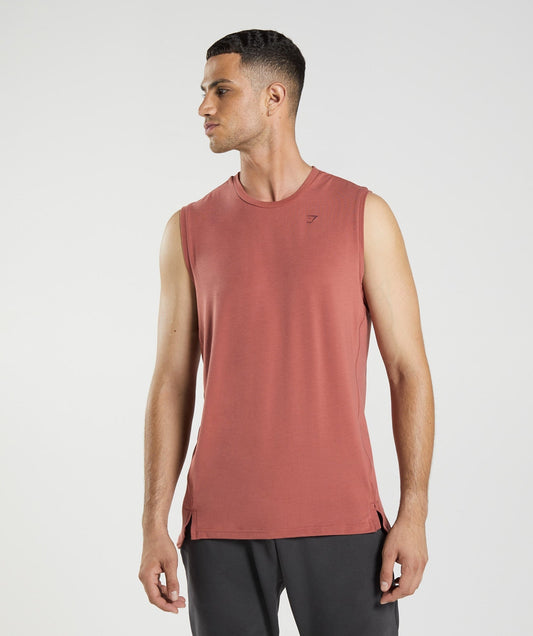 Gymshark Studio Breath Tank - Rose Brown