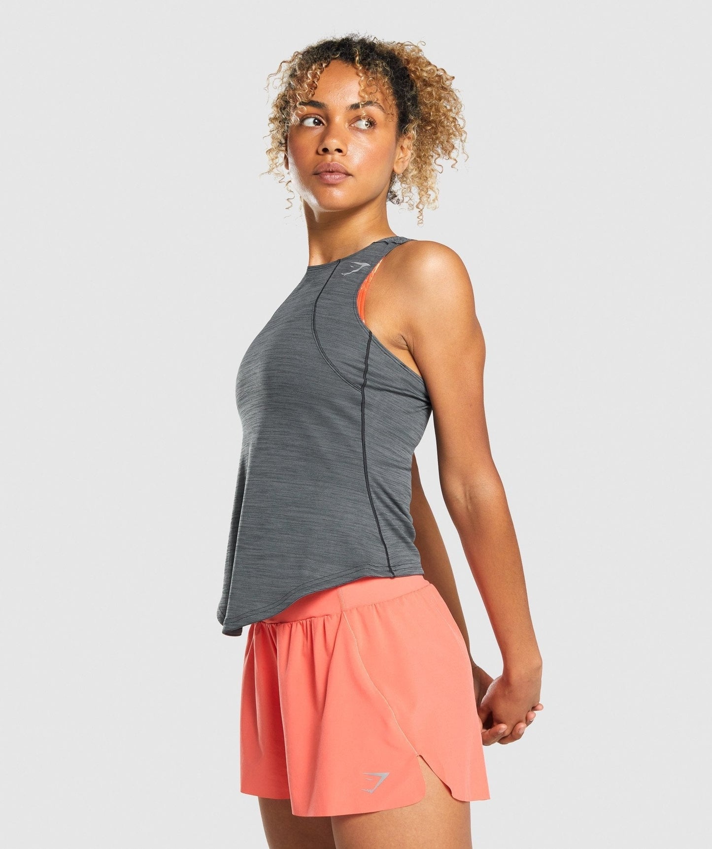 Gymshark Speed Tank - Charcoal Marl