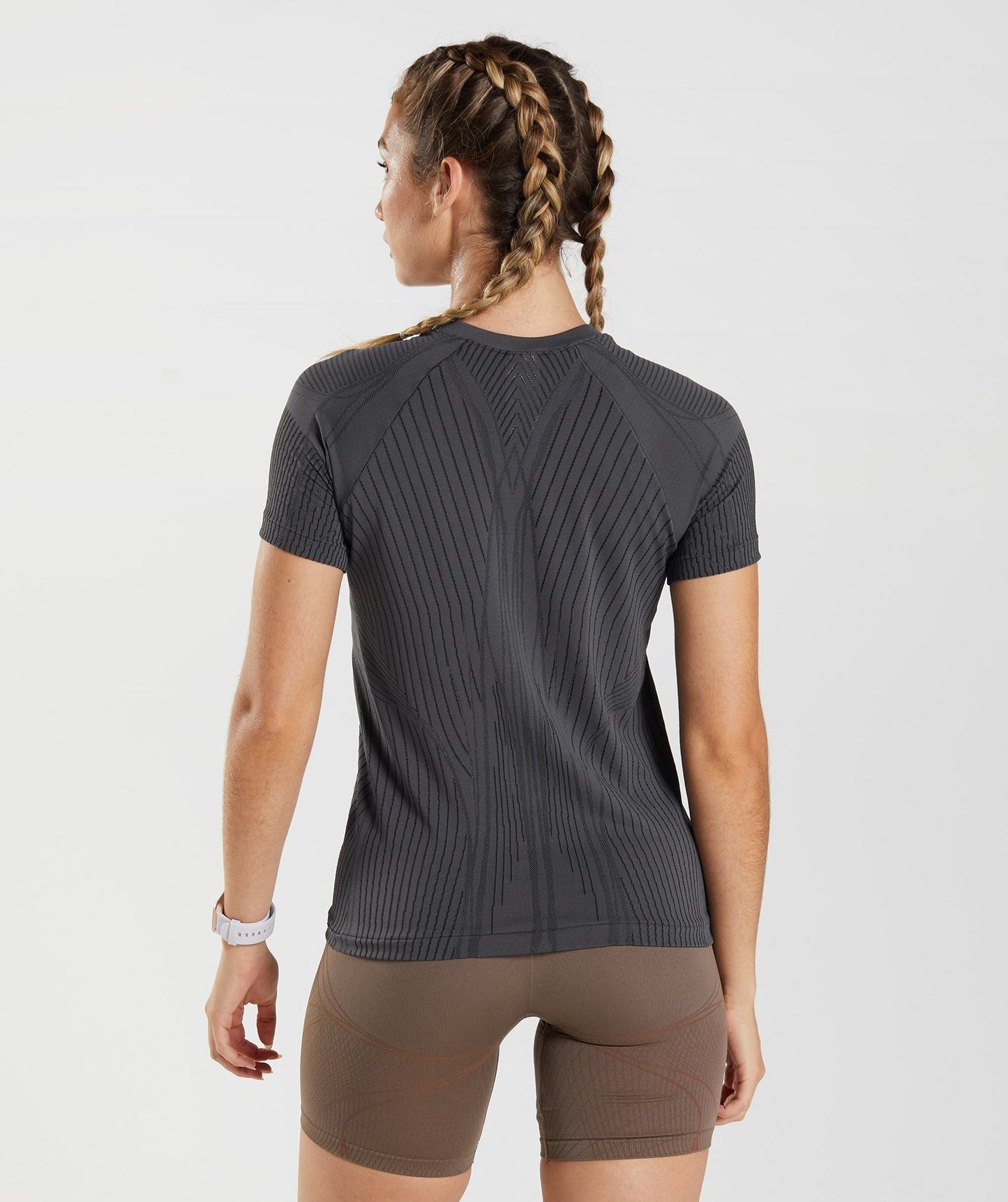 Gymshark Apex Seamless Top - Onyx Grey/Black