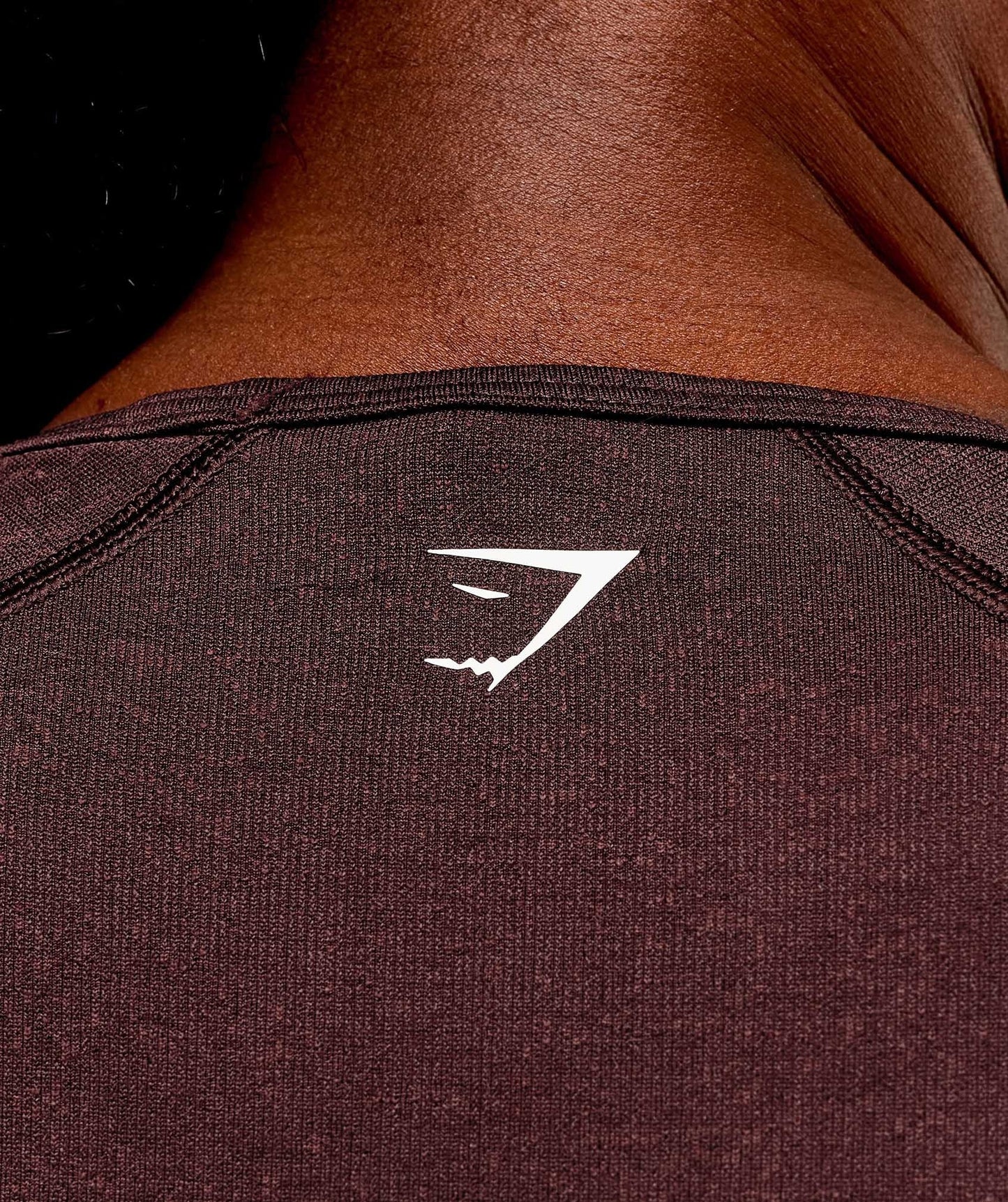 Gymshark Adapt Fleck x Whitney Short Sleeve Crop Top - Cherry Purple/Rich Maroon