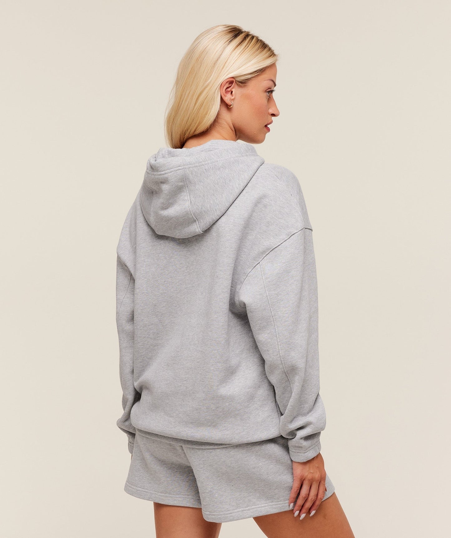 Gymshark Rest Day Sweats 2.0 Oversized Hoodie - Light Grey Core Marl