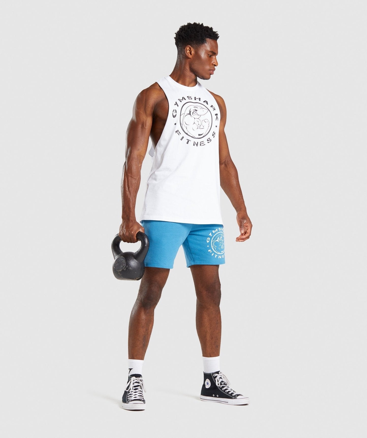 Gymshark Legacy Drop Arm Tank - White