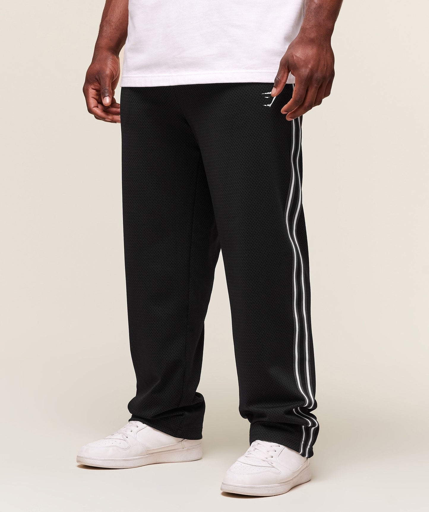 Gymshark Mesh Straight Leg Pant - Black