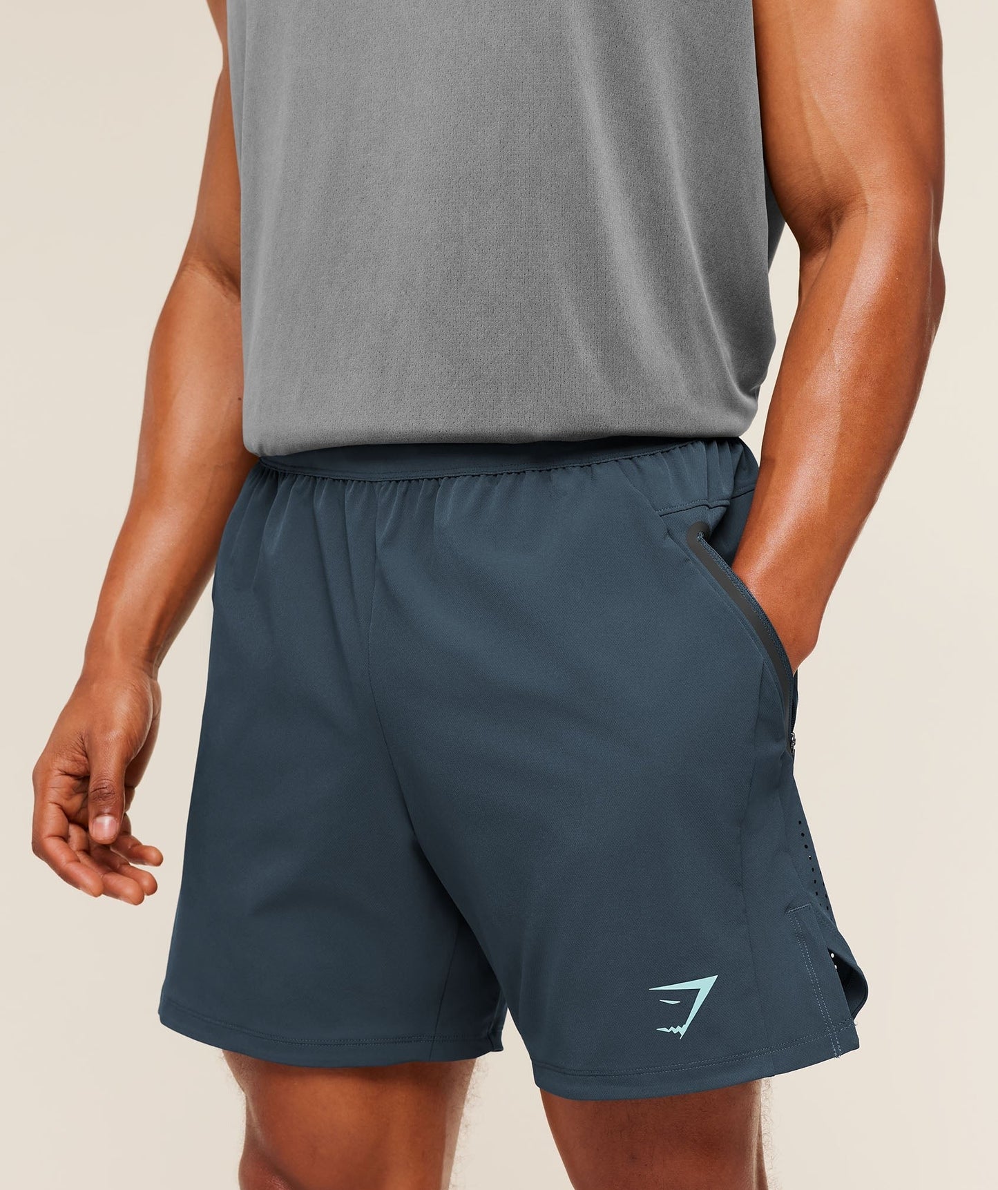 Gymshark Sport Hybrid 6" Shorts - Stealth Blue