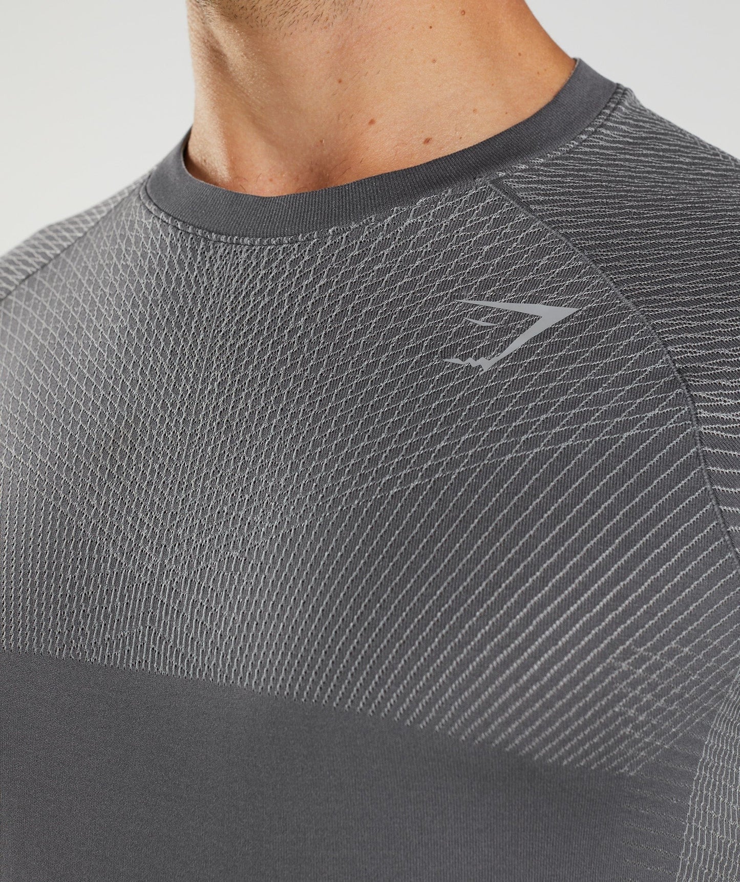 Gymshark Apex Seamless Long Sleeve T-Shirt - Silhouette Grey/Smokey Grey