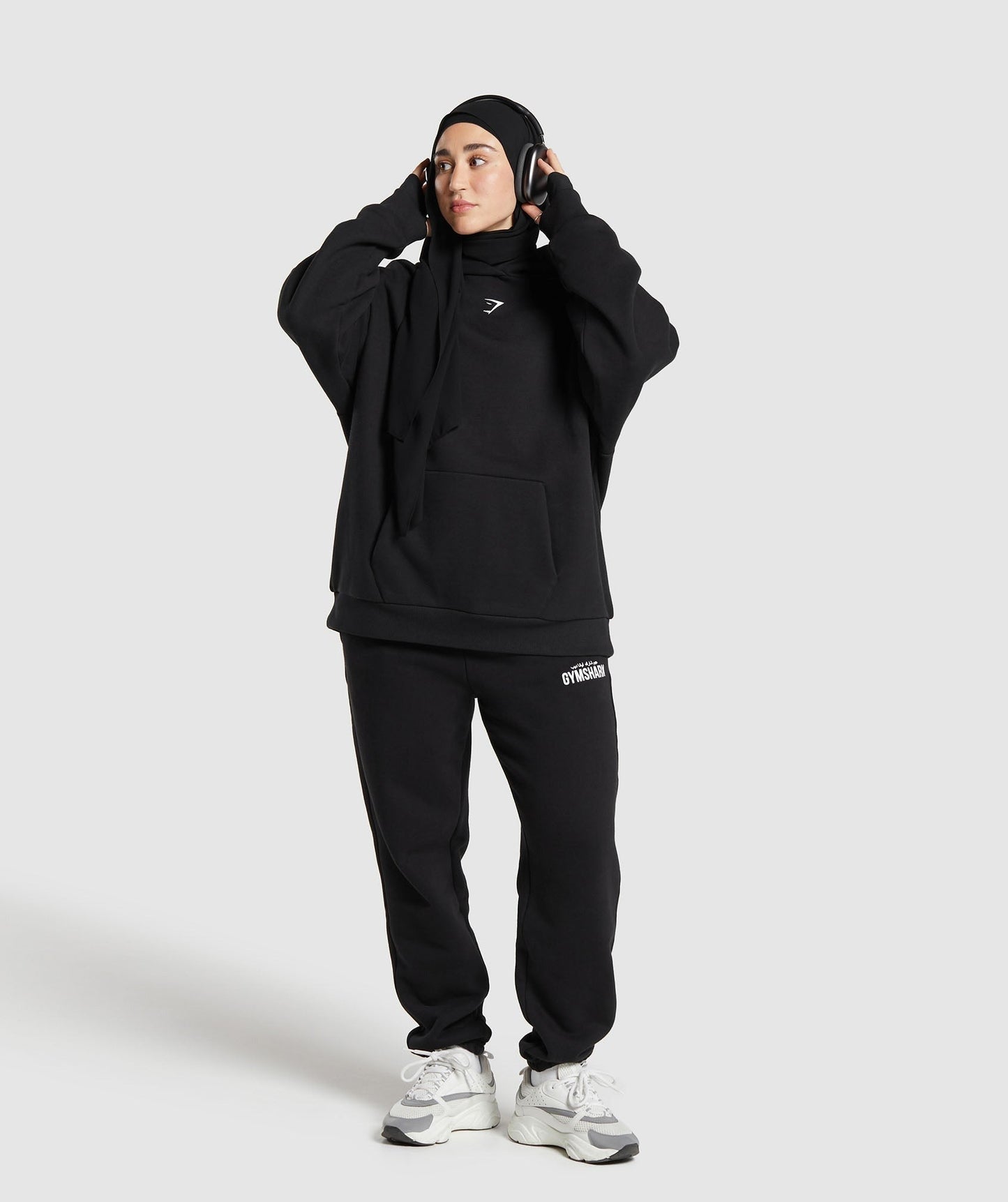 Gymshark GS X Leana Deeb Oversized Joggers - Black