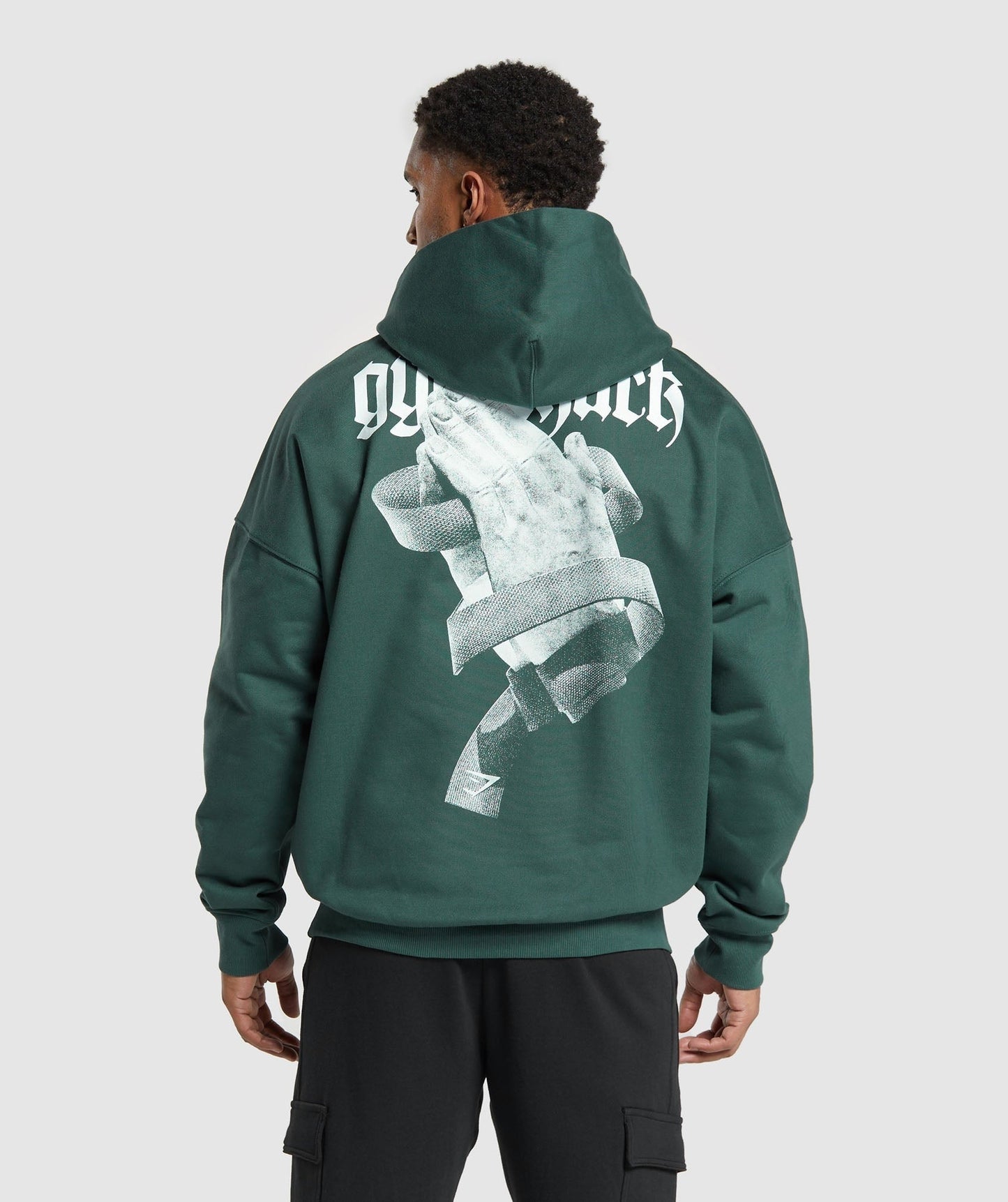 Gymshark Prayer Hands Hoodie - Fog Green