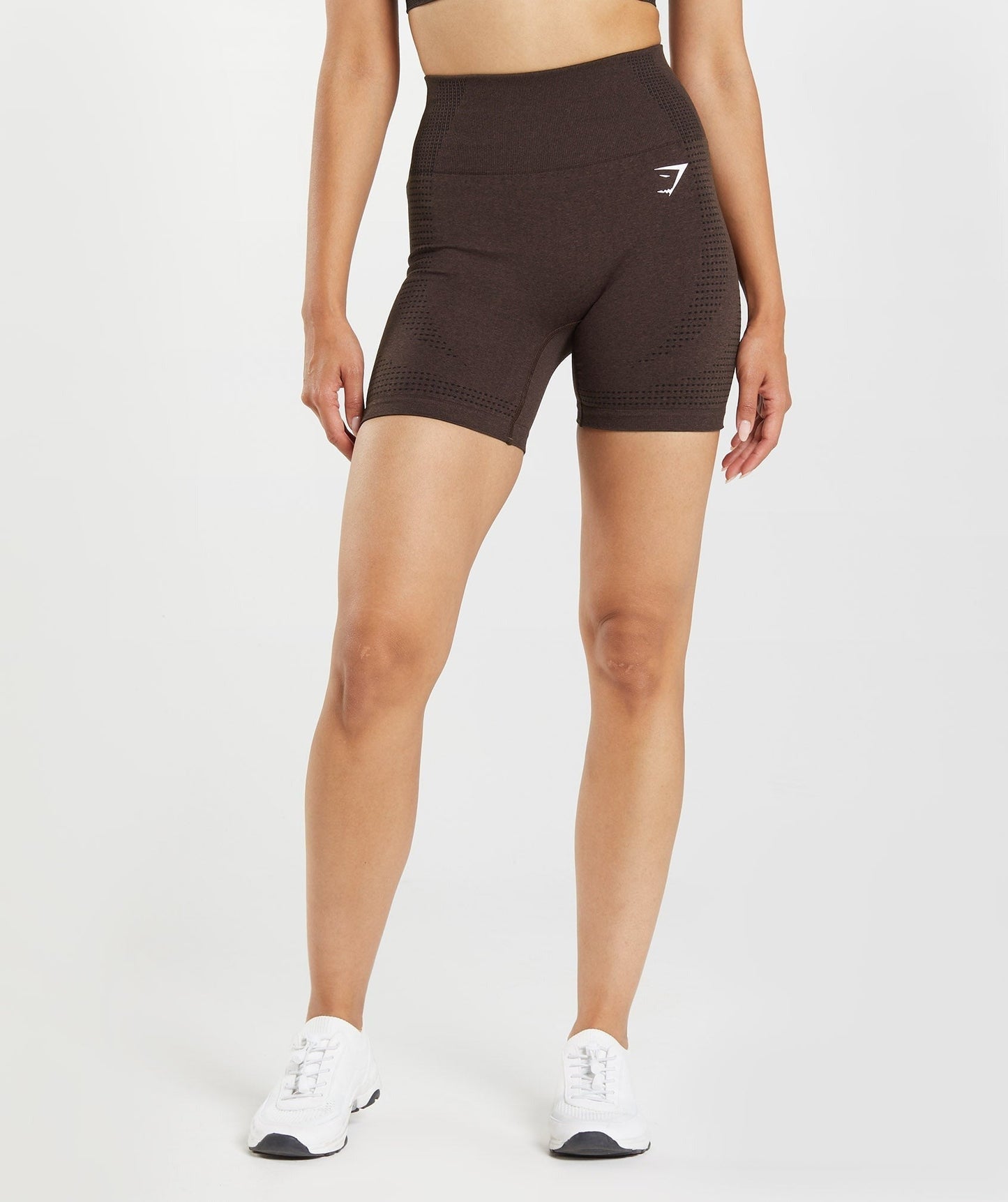 Gymshark Vital Seamless Shorts - Cherry Brown Marl