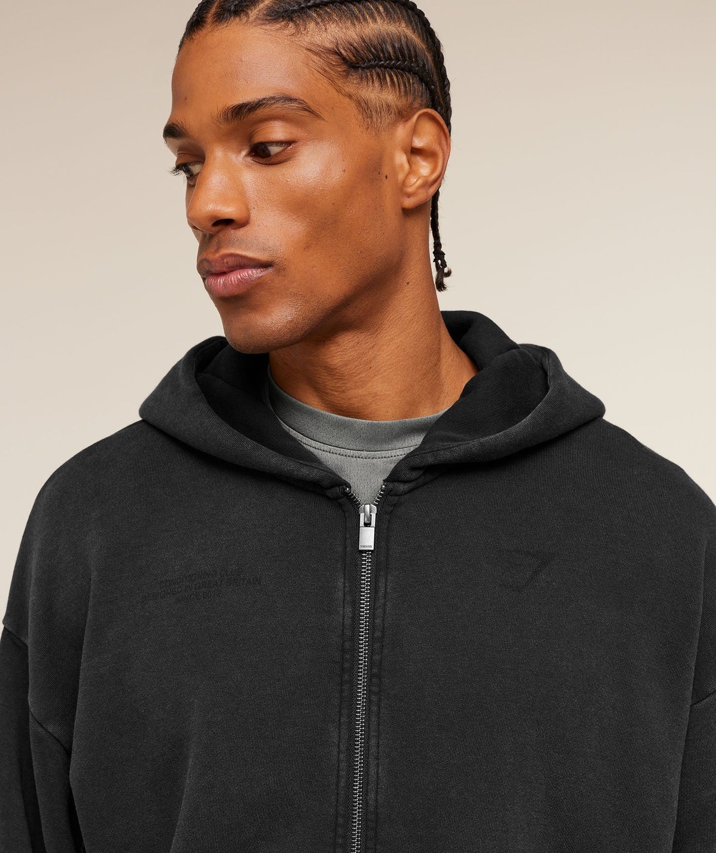 Gymshark Conditioning Club Washed Zip Through Hoodie - Black/Wash