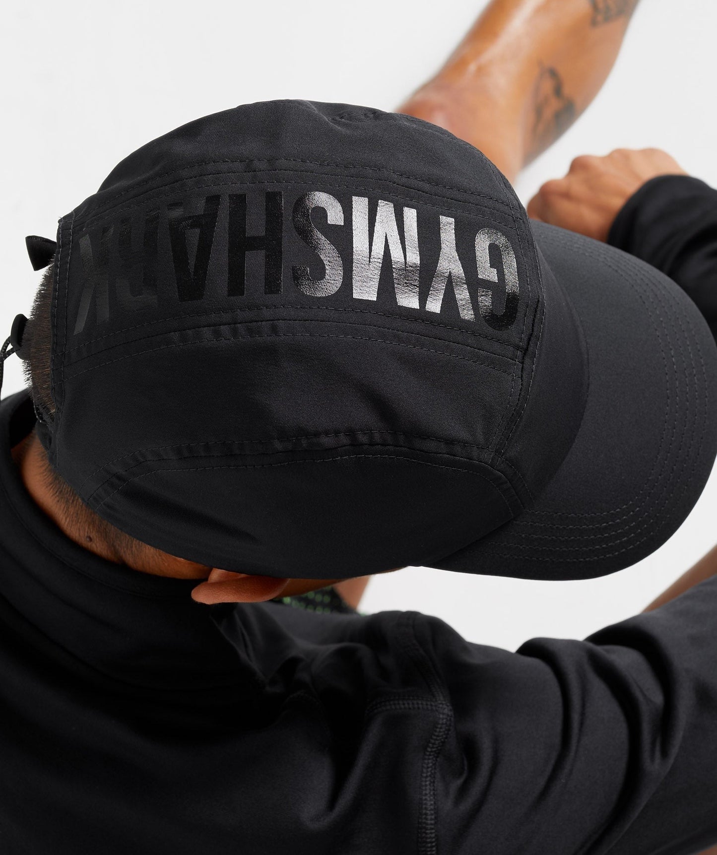 Gymshark Logo 5 Panel Cap - Black