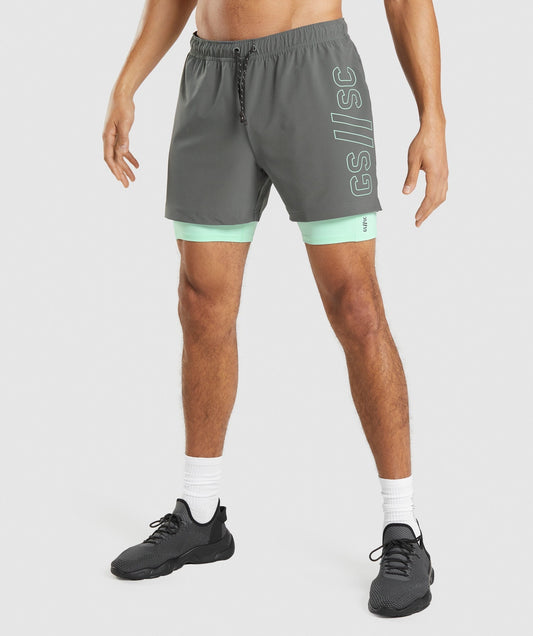 Gymshark //Steve Cook Ranger Shorts - Charcoal Grey