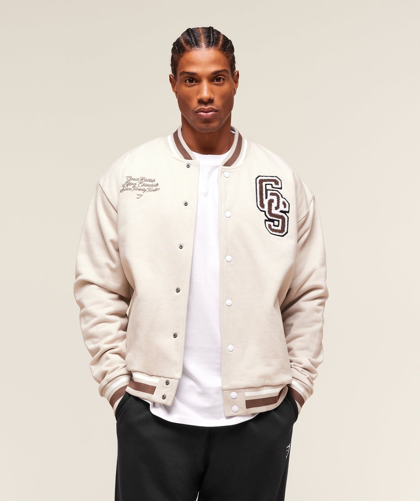Gymshark Campus Jacket - Pebble Grey