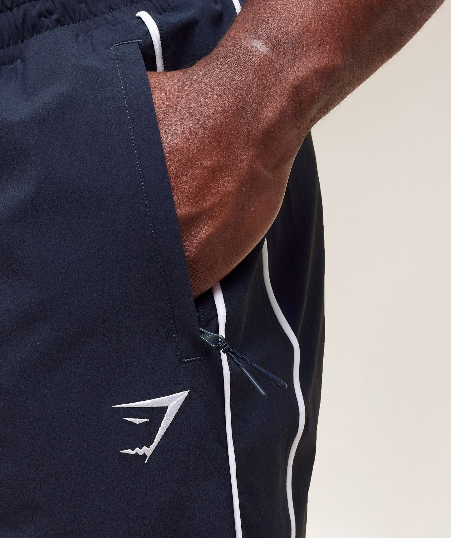 Gymshark Retro Crinkle Track Pants - Heavy Blue