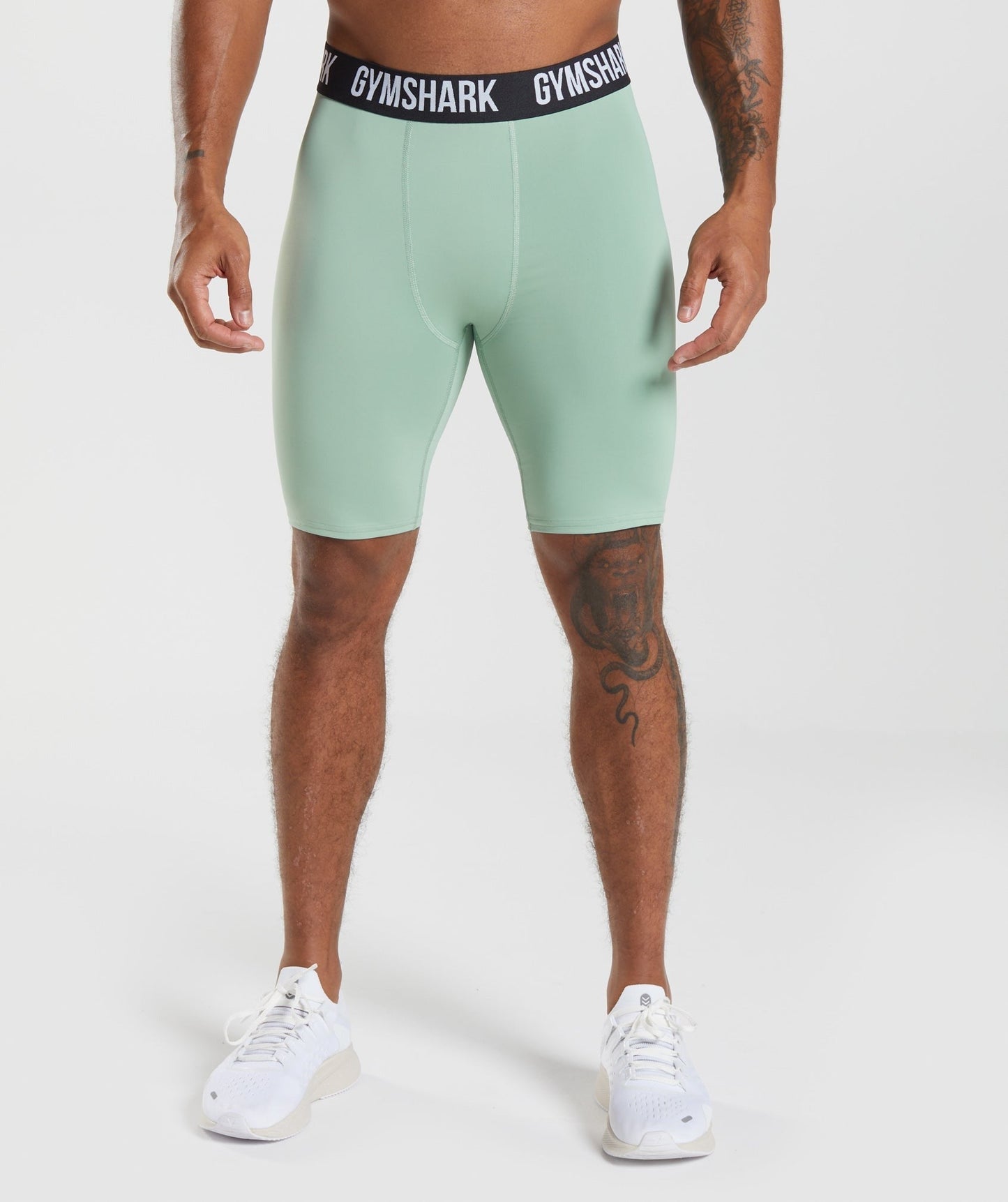 Gymshark Element Baselayer Shorts - Desert Sage Green