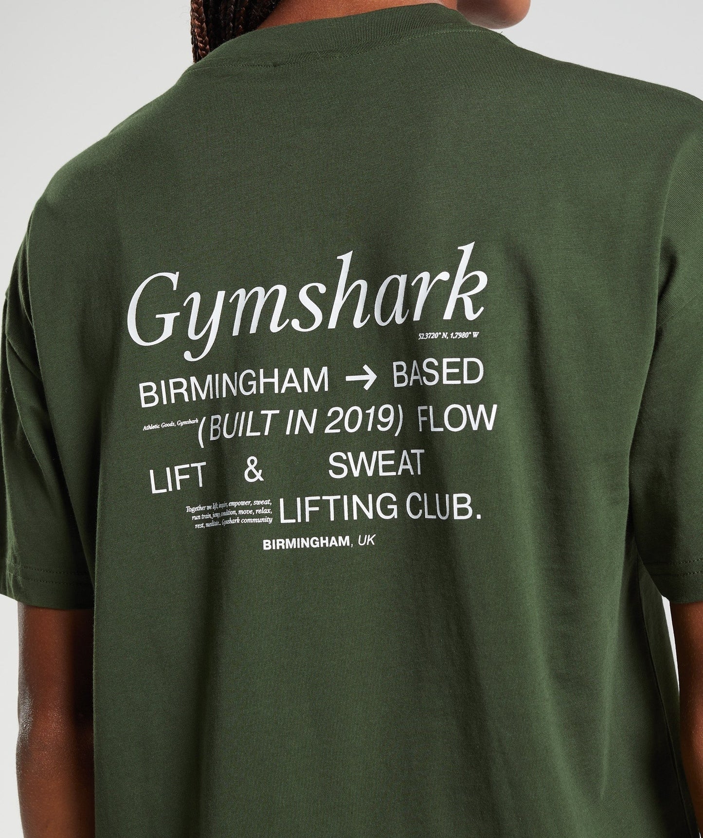Gymshark Social Club Oversized T-Shirt - Moss Olive