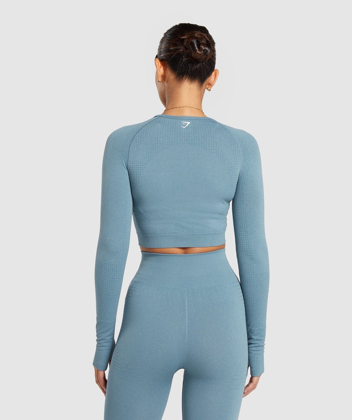 Gymshark Vital Crop Top - Faded Blue Marl