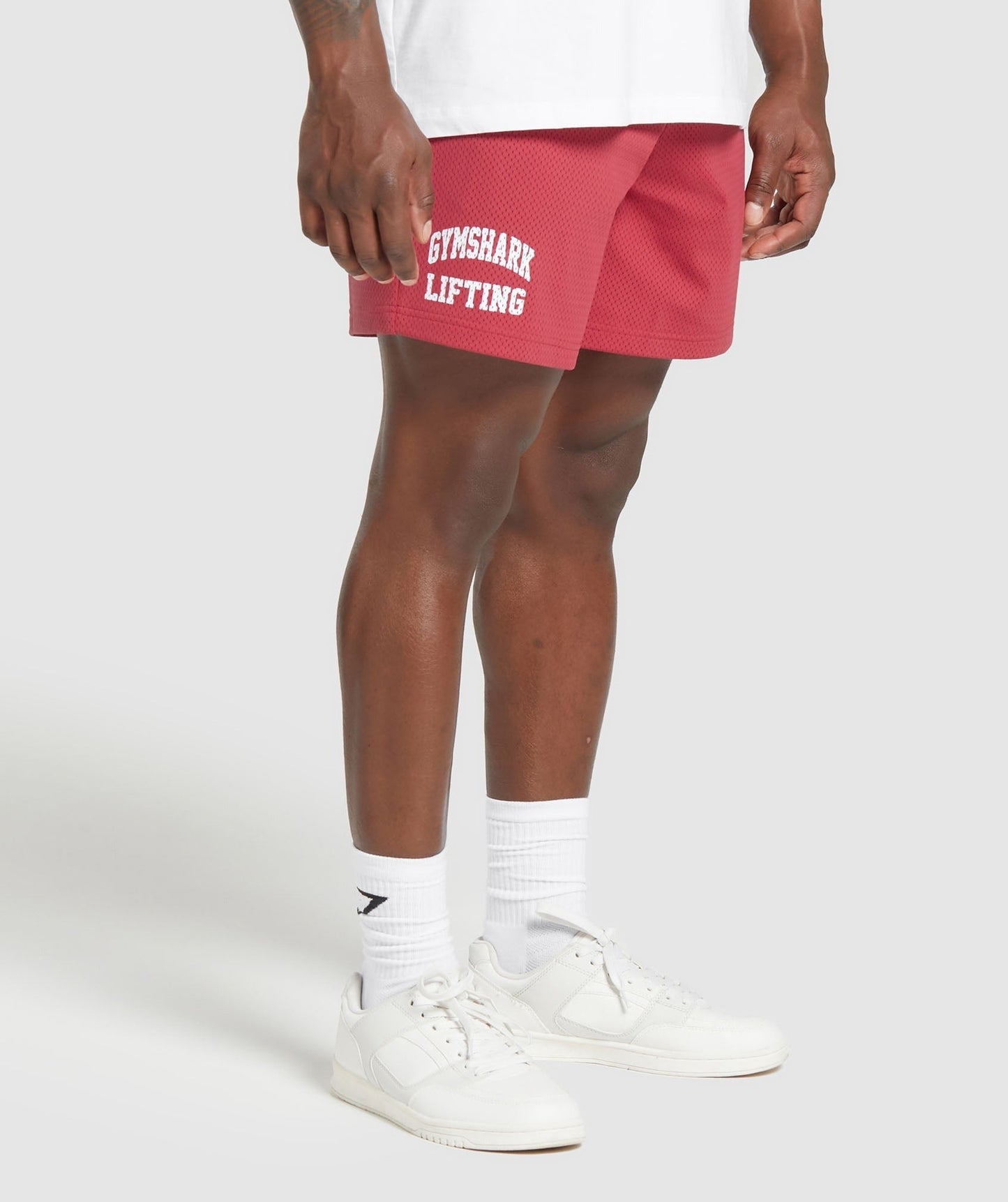 Gymshark Lifting Mesh 7" Shorts - Vintage Pink