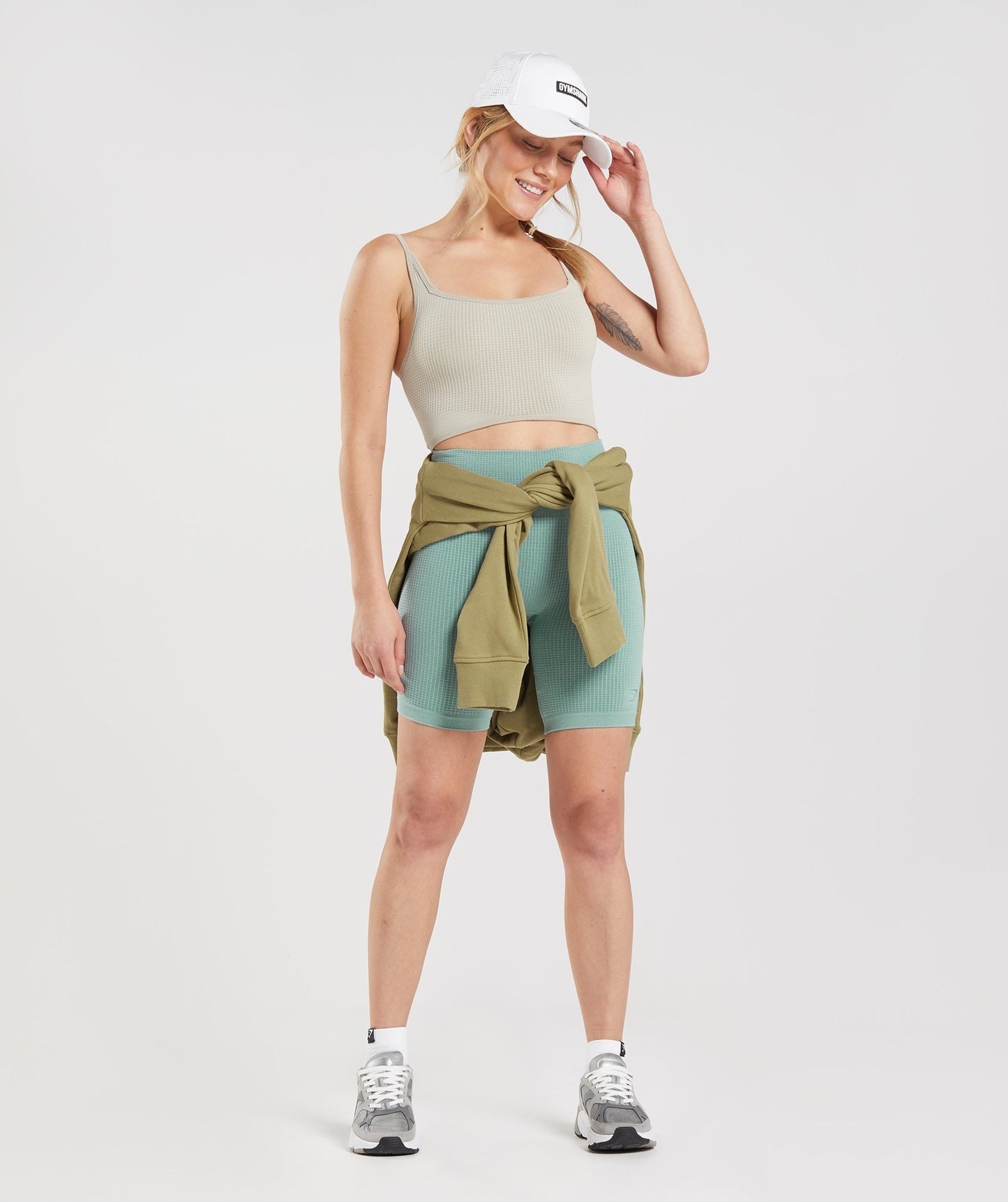 Gymshark Pause Seamless Bralette - Pebble Grey