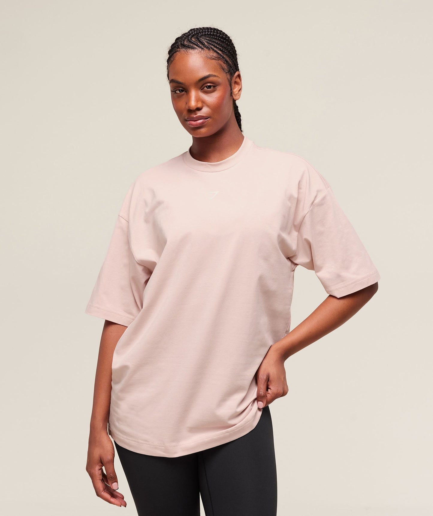 Gymshark Cherry Graphic Oversized T-Shirt - Lift Pink