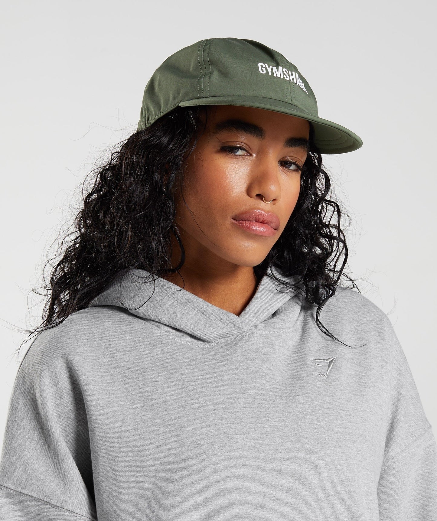 Gymshark Flat Peak Cap - Core Olive