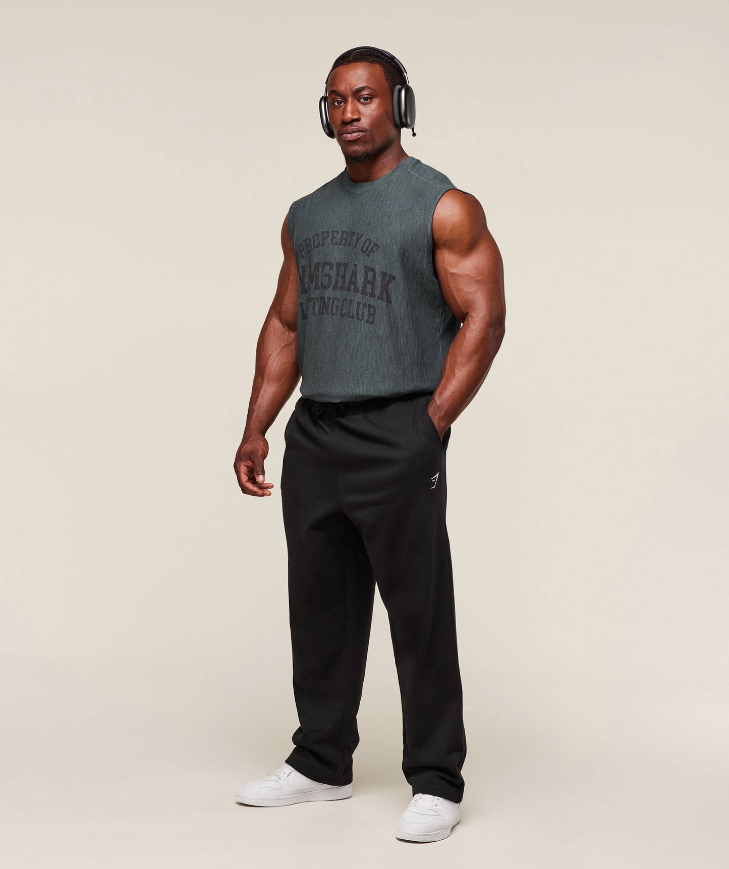 Gymshark Lightweight Slub Textured Tank - Slate Teal