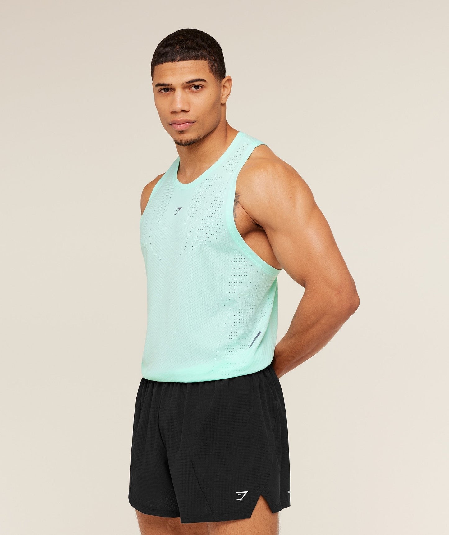 Gymshark Seamless Running Tank - Pop Turquoise