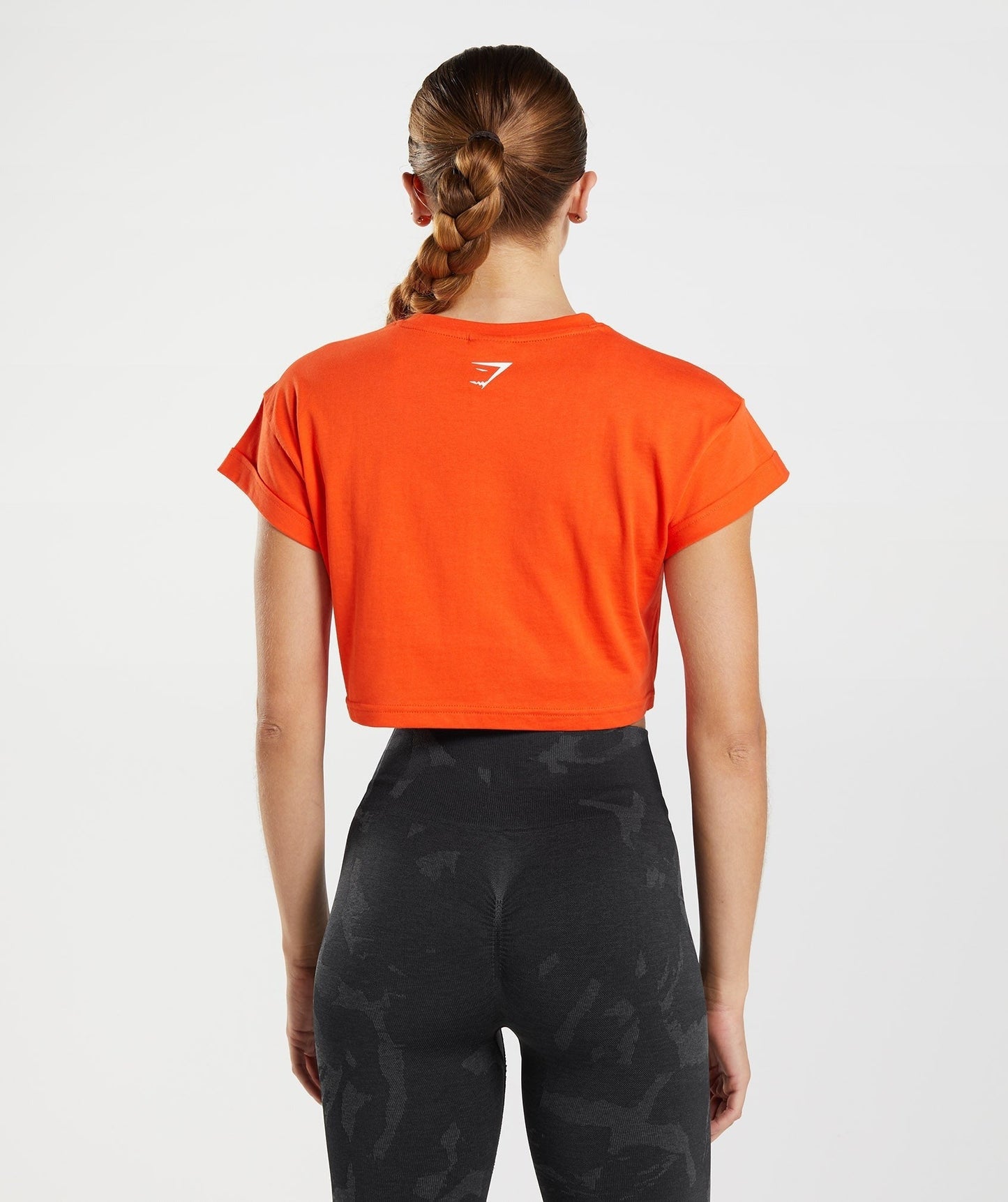Gymshark Fraction Crop Top - Pepper Red